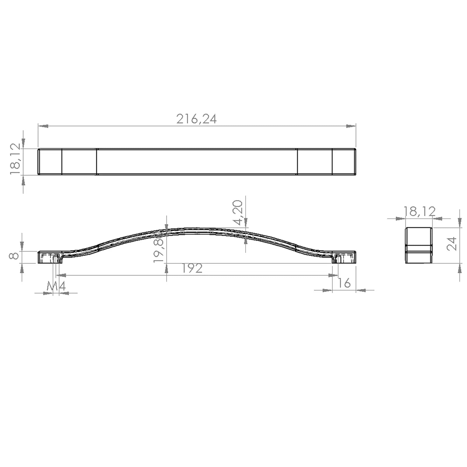 #size selection_192mm hole centres