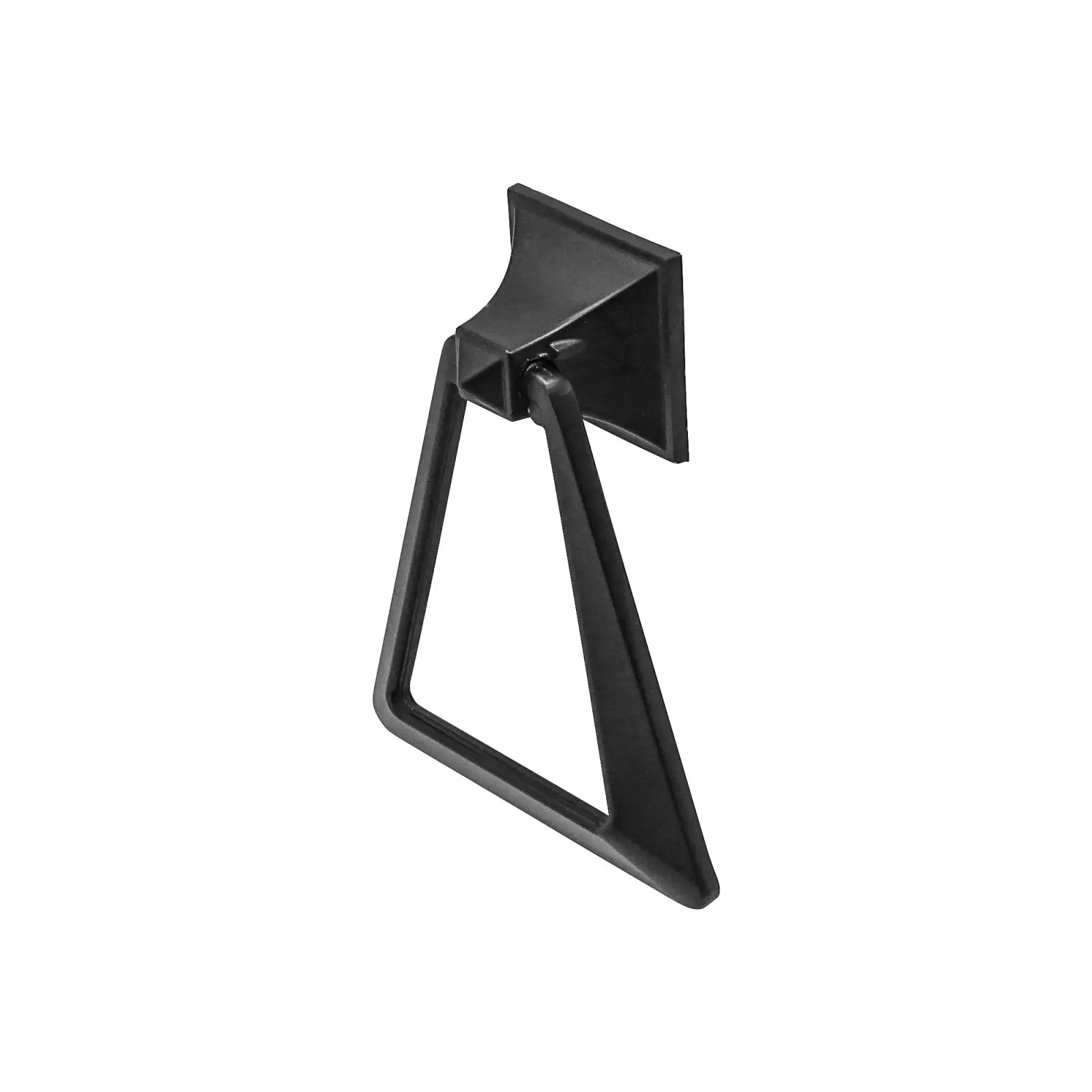 Fortuna - Triangle Drop Ring Pull Handle - Matt Black - Decor And Decor