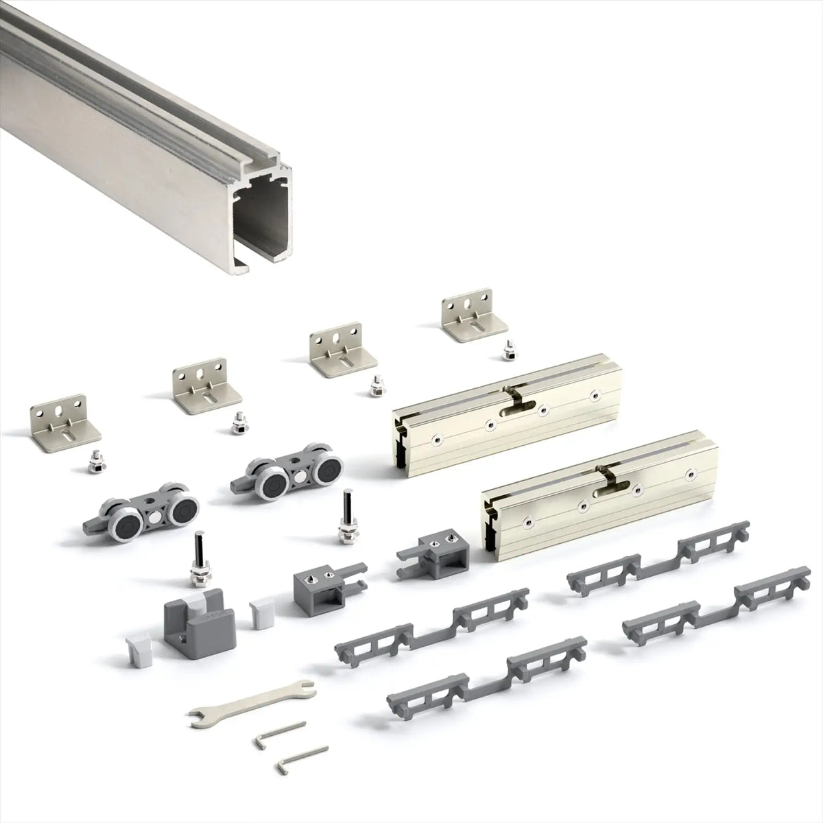 G-Slide Top Hung Glass Internal Sliding Door Kit - 3600mm Track – view 3
