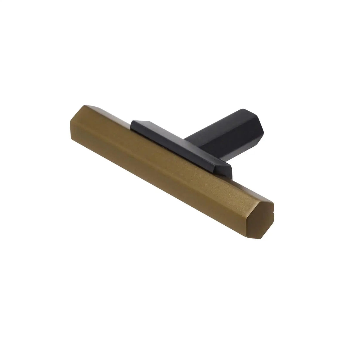 Gantry - T-Bar Kitchen Cabinet Knob - Matt Bronze - Matt Black