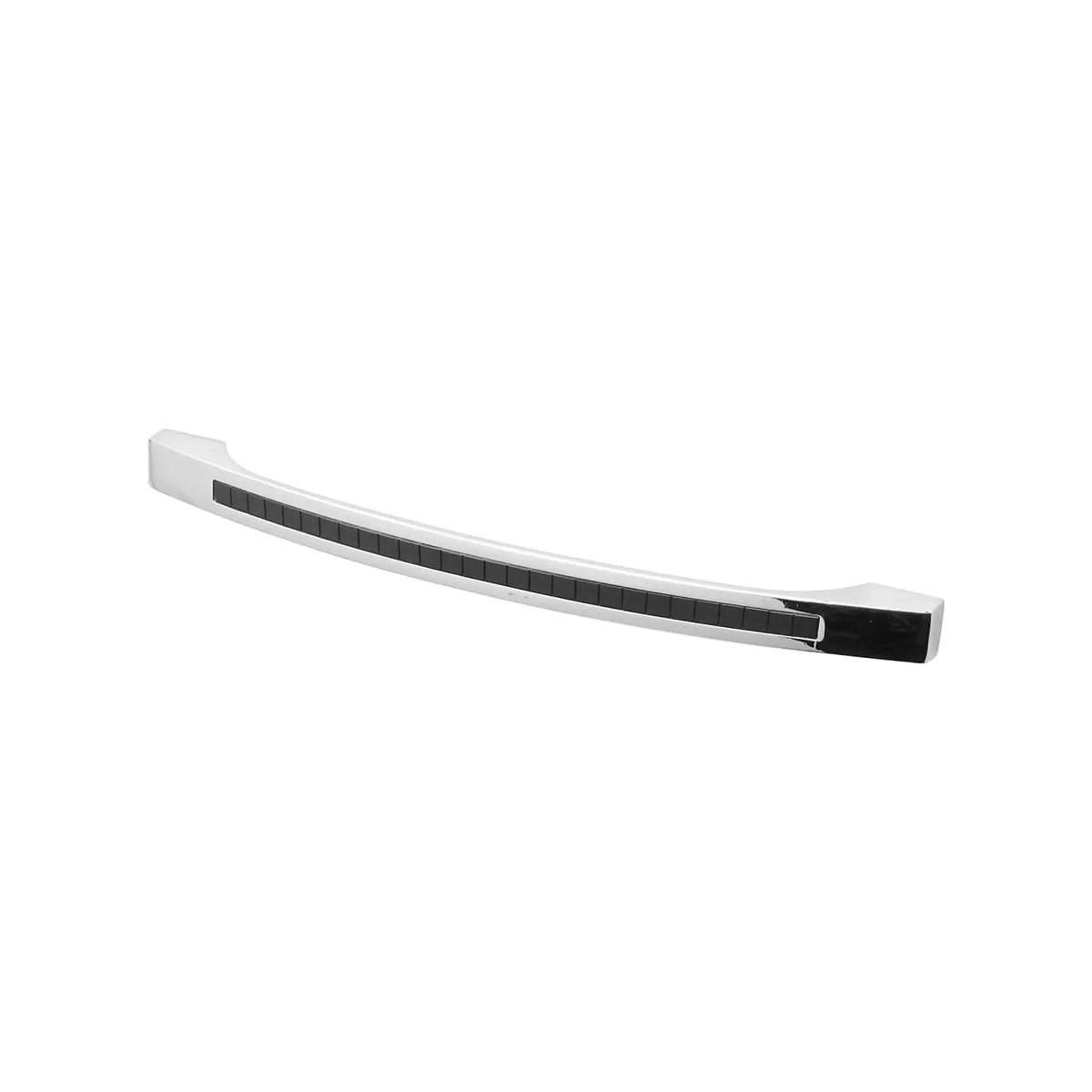 Glow - Kitchen Cupboard Bow Handle - Polished Chrome - Black