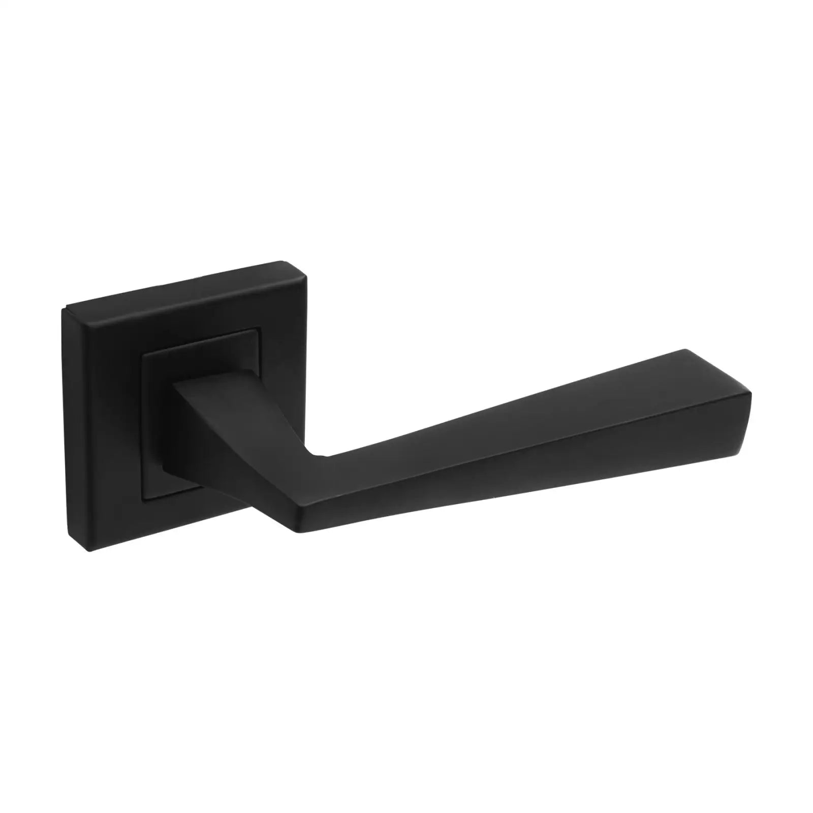 Helix Matt Black Passage Door Lever Handles- Latch Kit Set - Decor And Decor