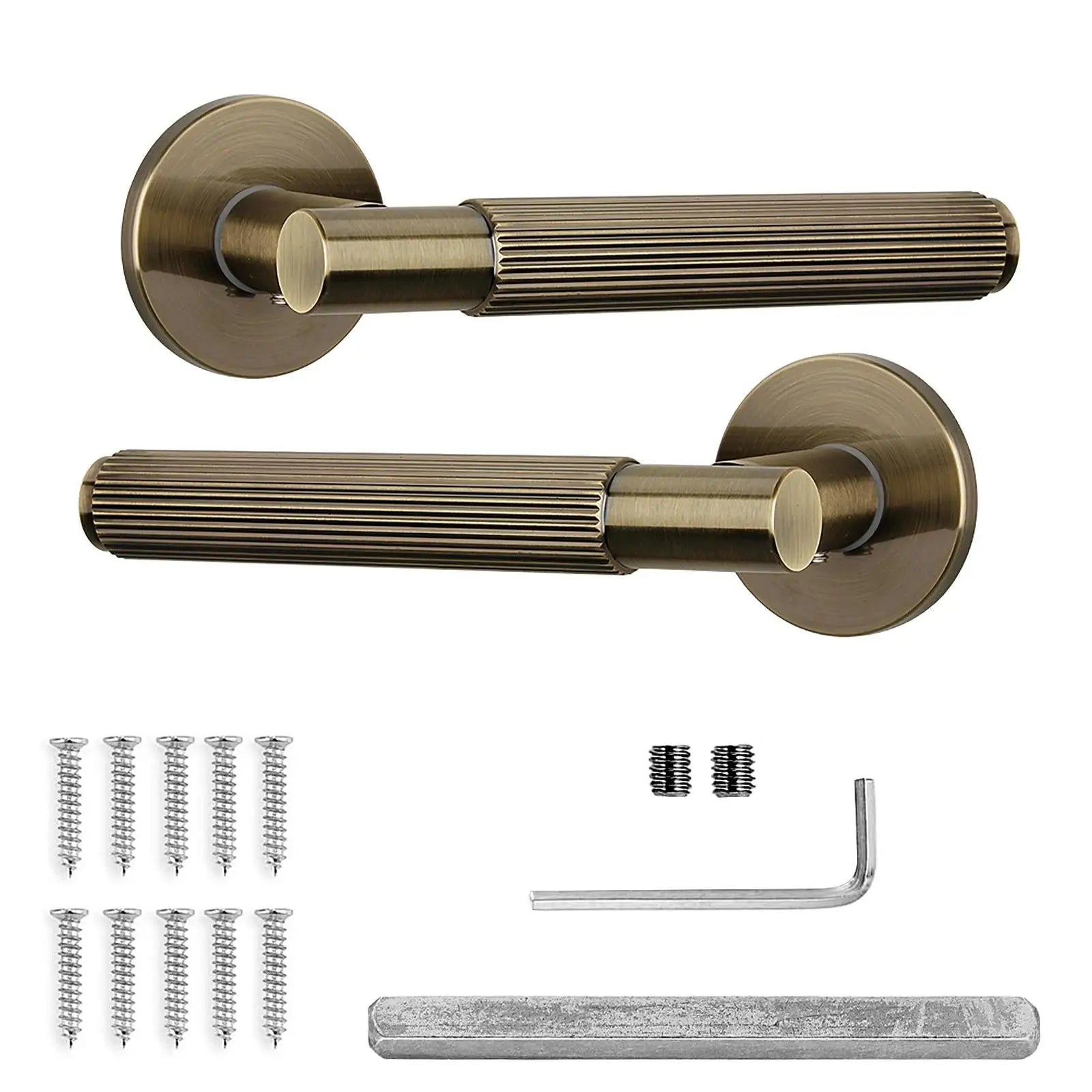 Hera Internal Door Handles - Antique Brass - – Classic & Stylish
