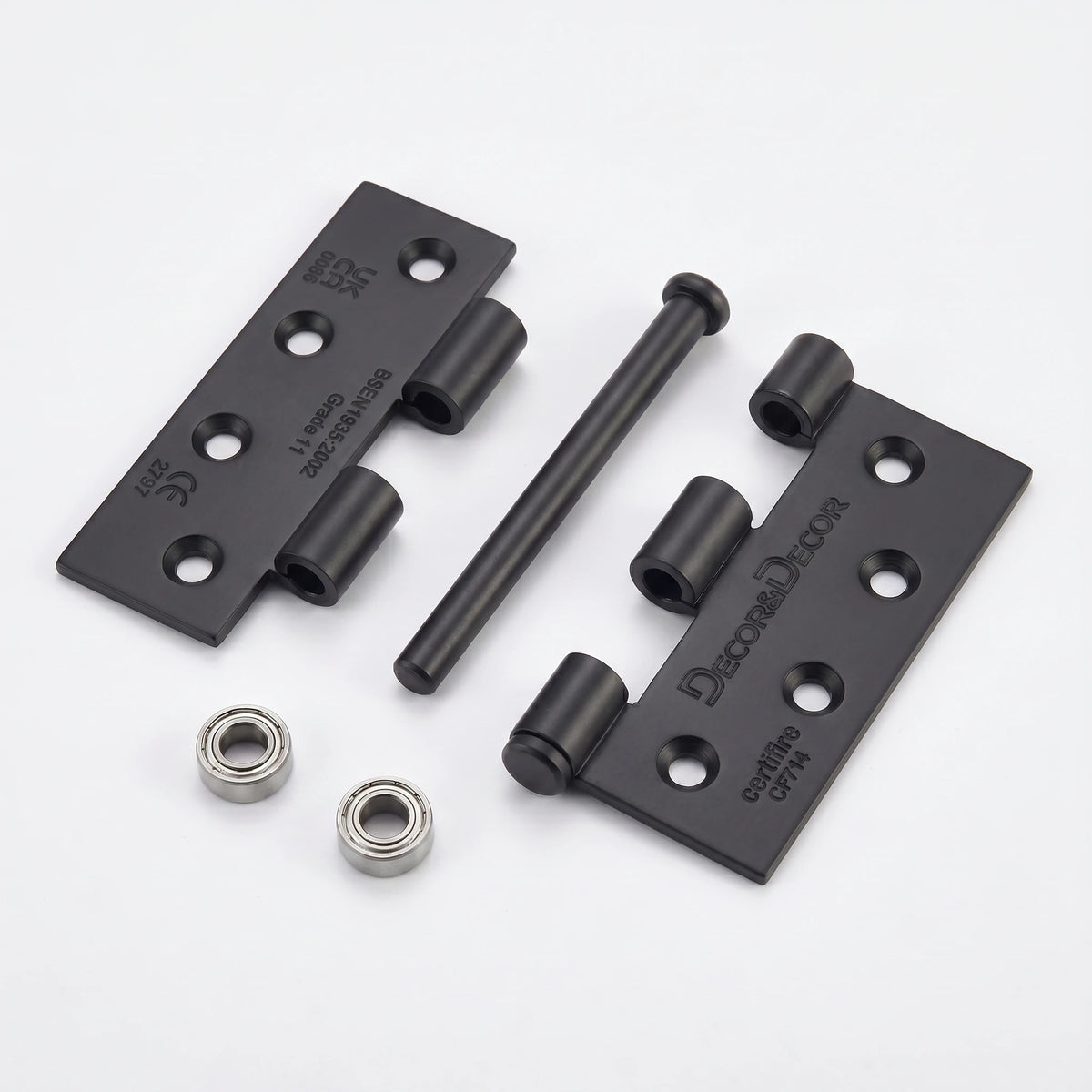 Ball Bearing Fire Rated Door Hinges - 102mm - Pair - Matt Black – view 6
