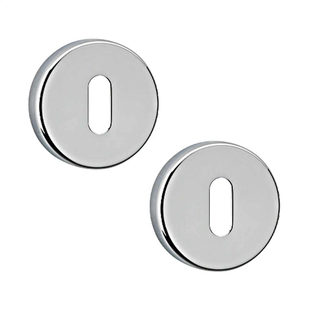 Keyhole Cover Escutcheon - Polished Chrome