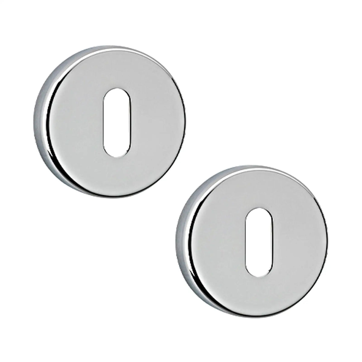 Keyhole Cover Escutcheon - Polished Chrome