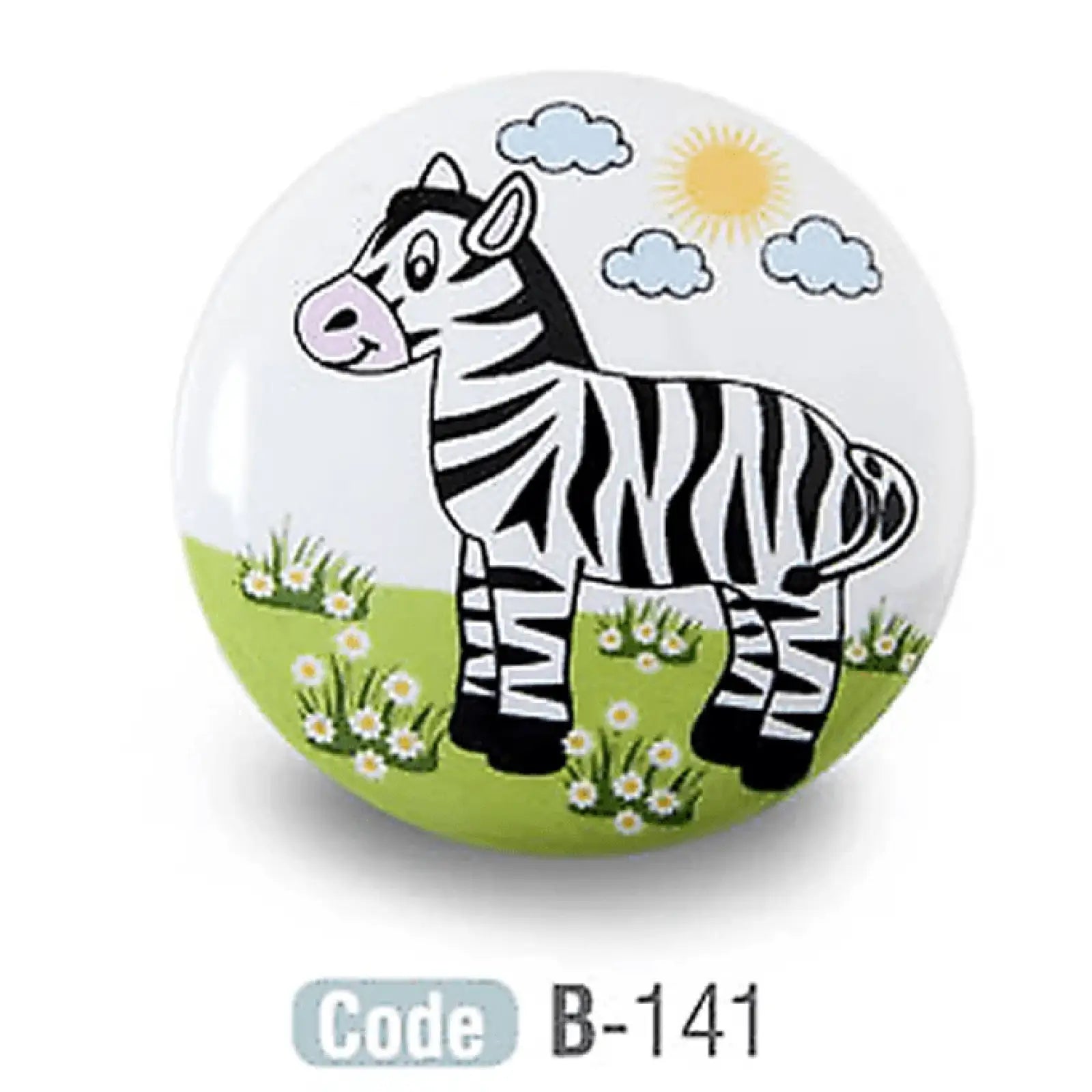 Kids Zebra Ceramic Cupboard Knob - Decor And Decor