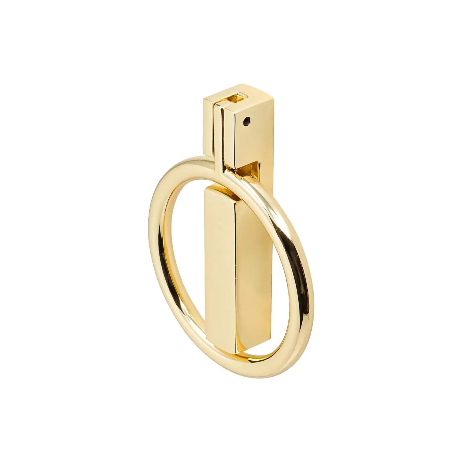 Lancer - Round Drop Ring Pull Handle - Polished Gold - Decor And Decor
