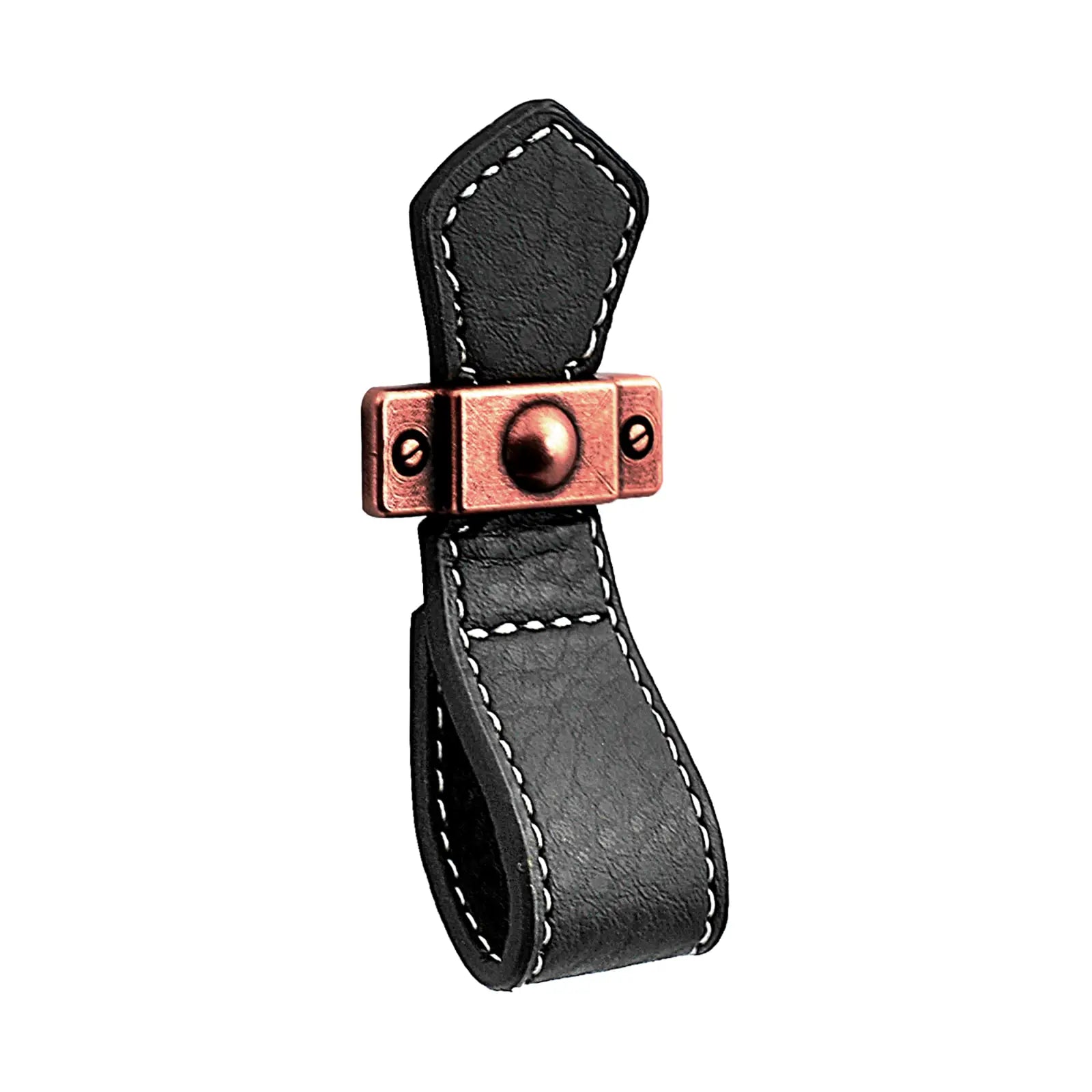 Leather Cabinet Pulls and Strap Handles To Match - Decor And Decor