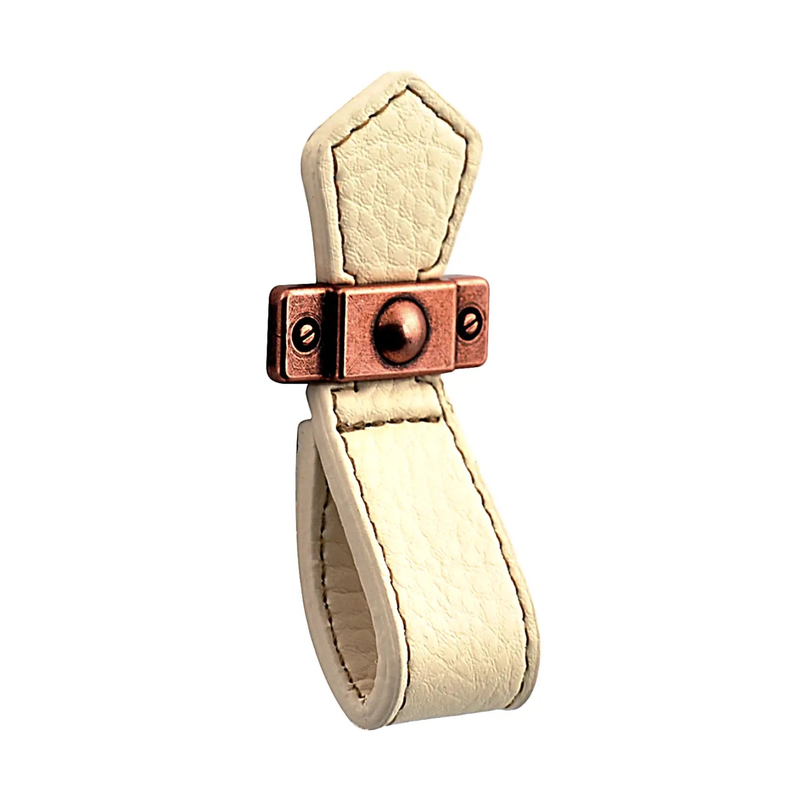 Leather Cabinet Pulls and Strap Handles To Match - Decor And Decor