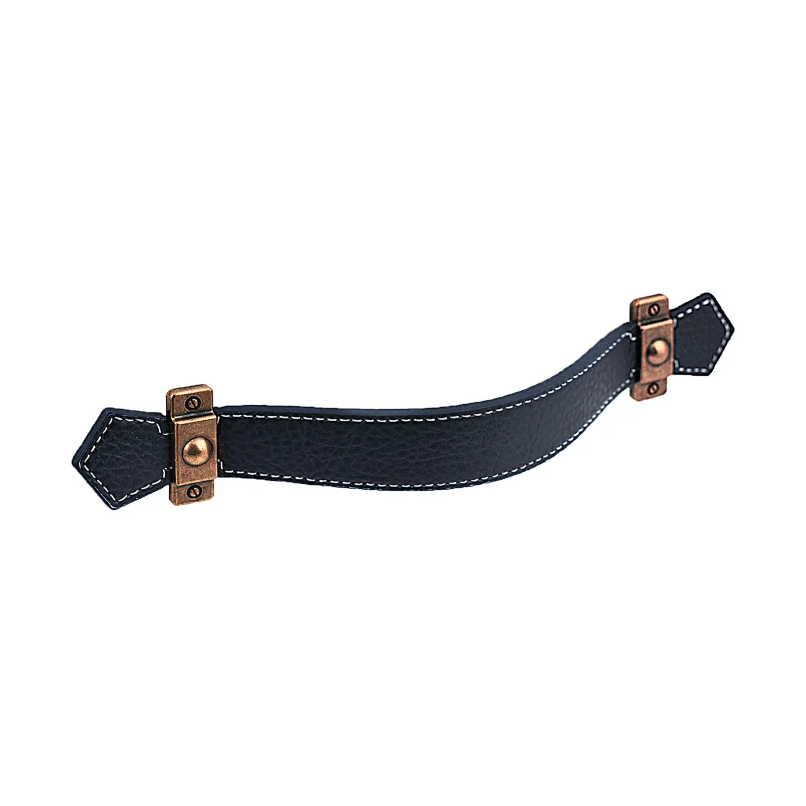 Leather Cabinet Pulls and Strap Handles To Match - Decor And Decor