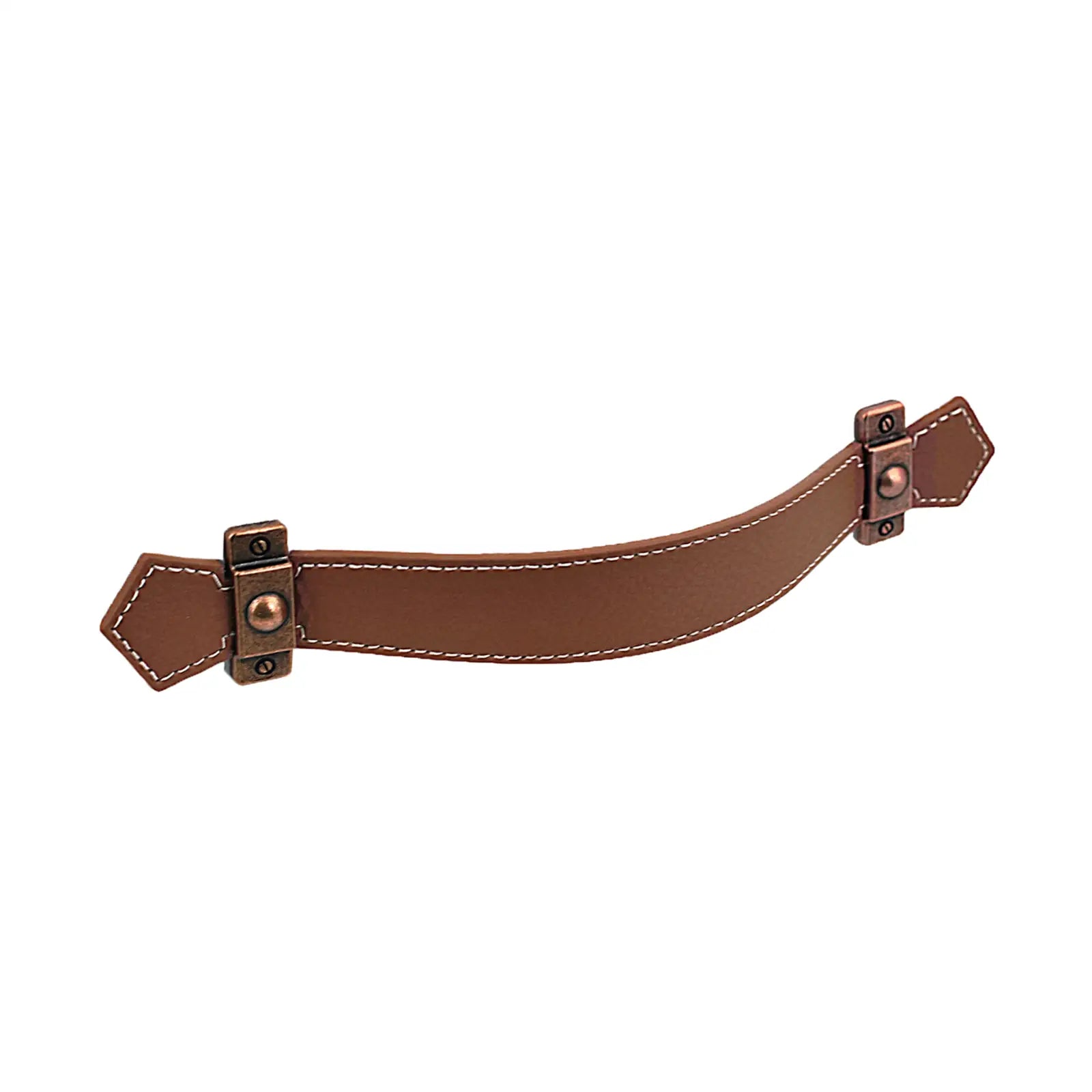 Leather Cabinet Pulls and Strap Handles To Match - Decor And Decor
