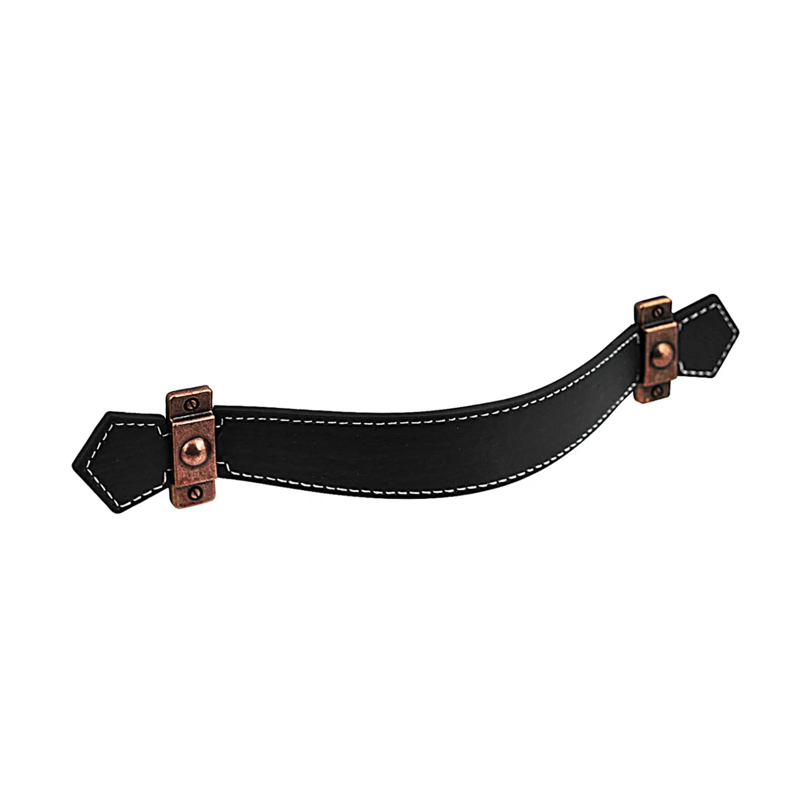 Leather Cabinet Pulls and Strap Handles To Match - Decor And Decor