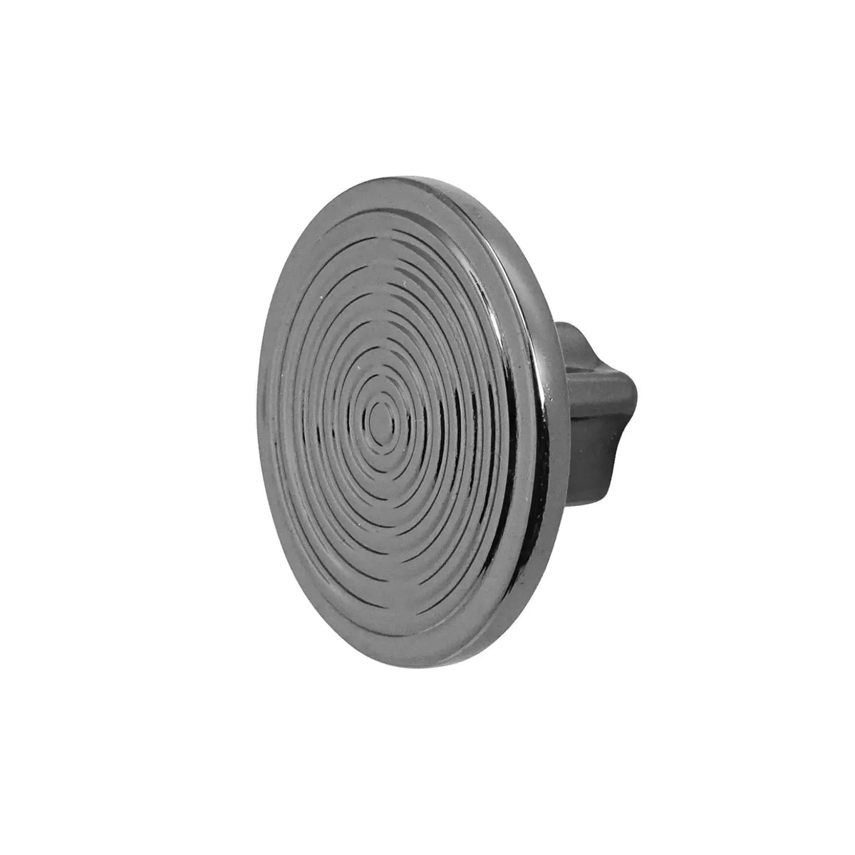 Mira - Spiral Round Cupboard Knob - Polished Nickel Black