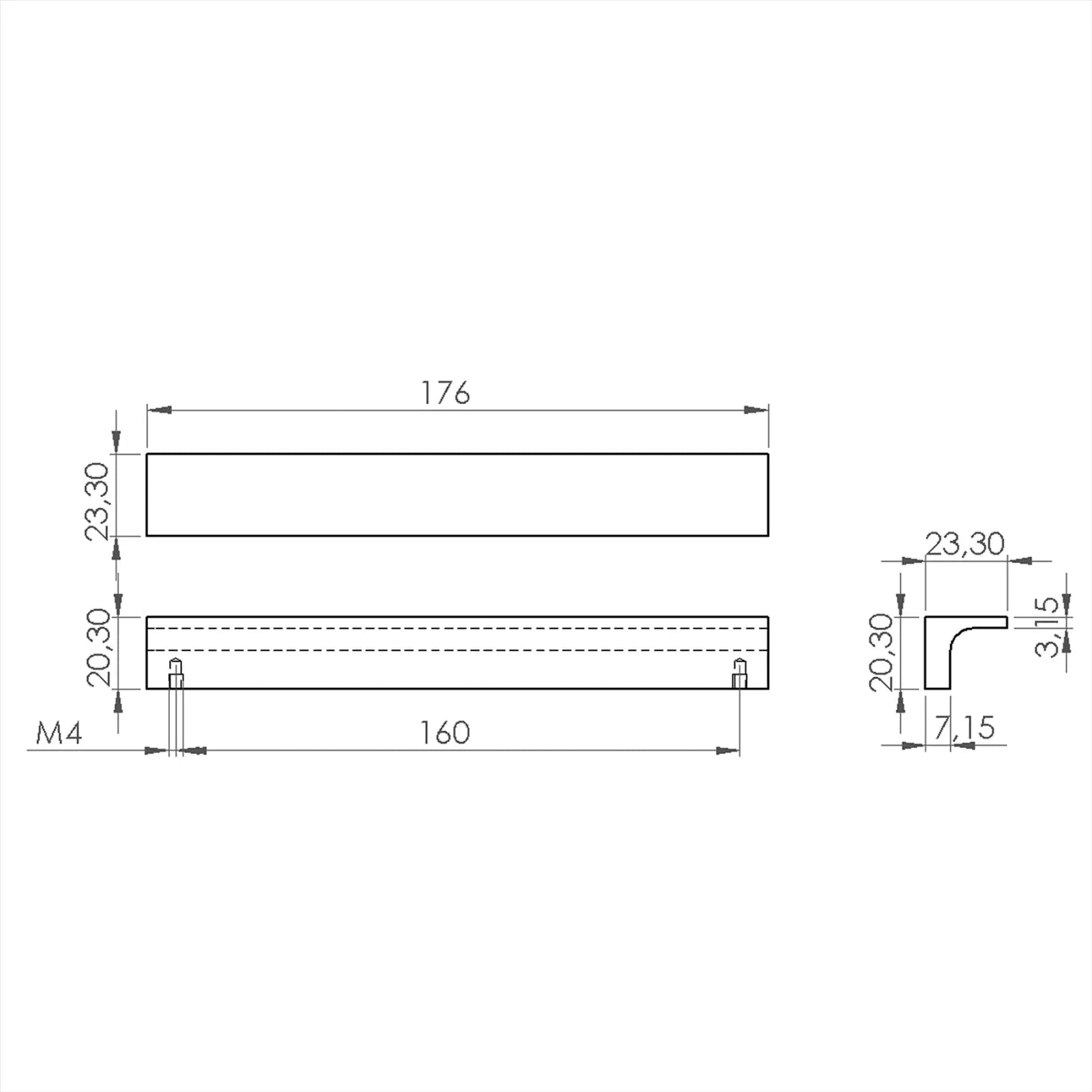 #size selection_160mm hole centres