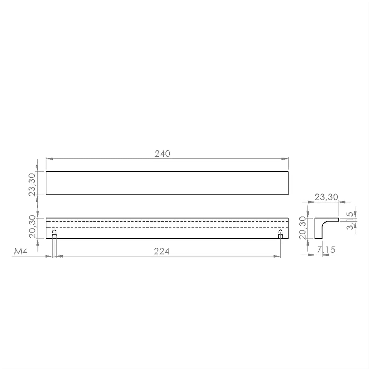 #size selection_224mm hole centres