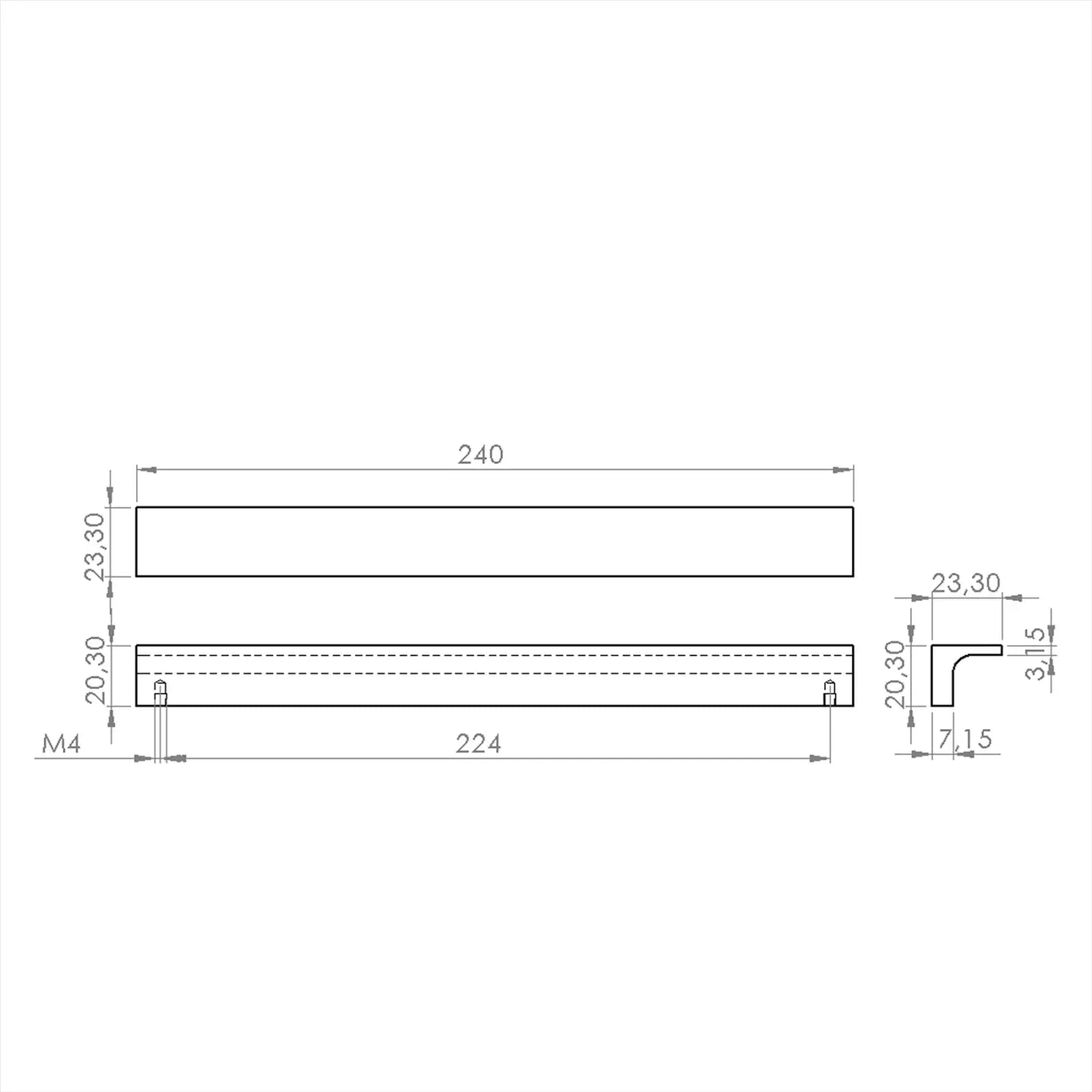 #size selection_224mm hole centres