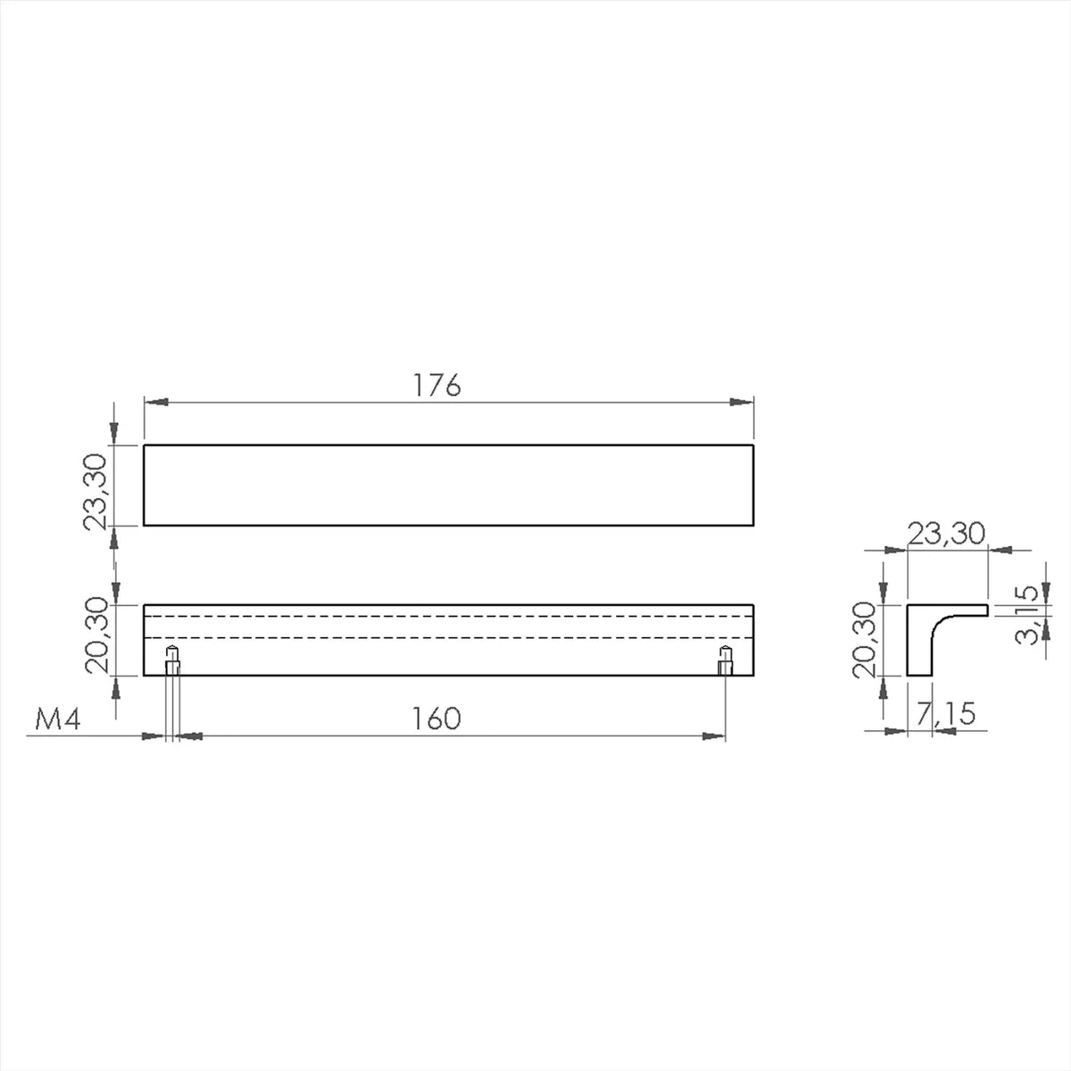 #size selection_160mm hole centres