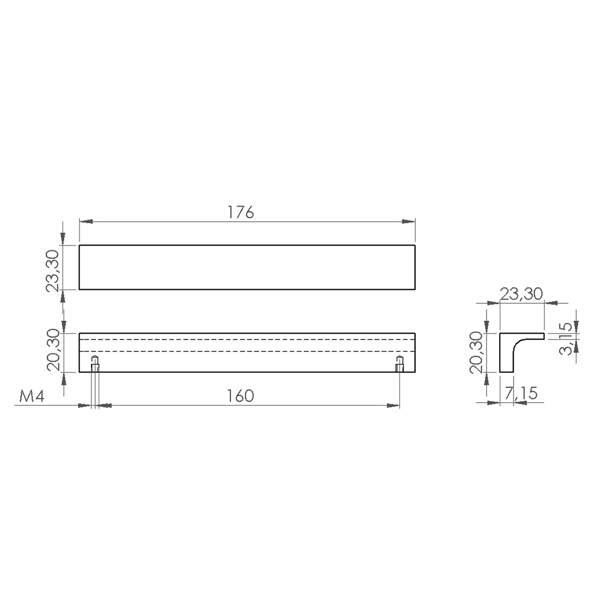 #size selection_160mm hole centres