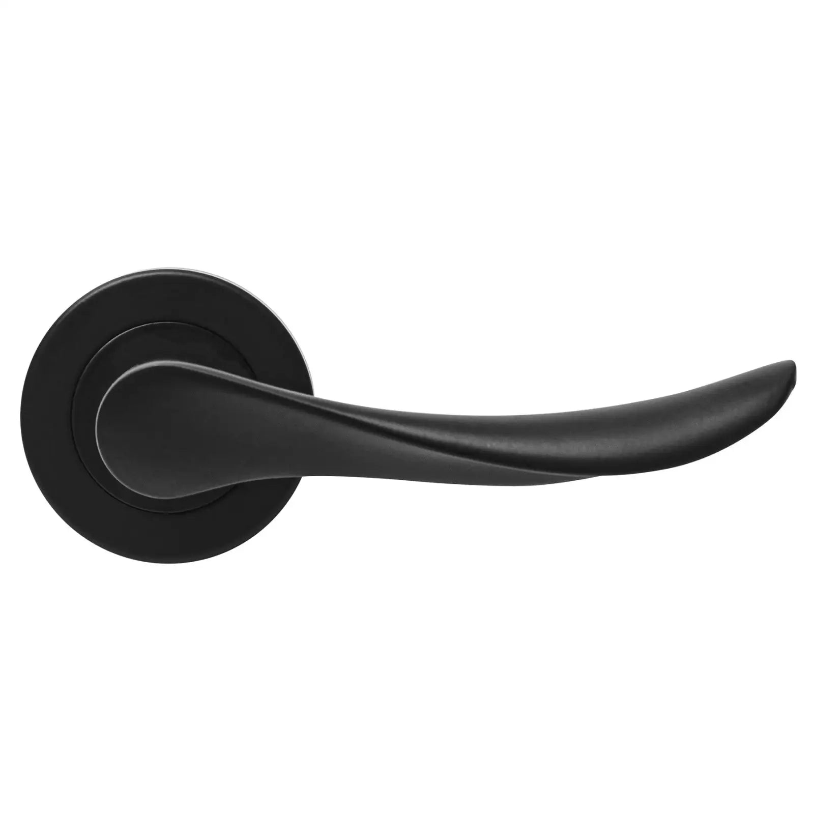Nimbus Matt Black Privacy Door Lever Handles - Sash Lock Kit Set - Decor And Decor