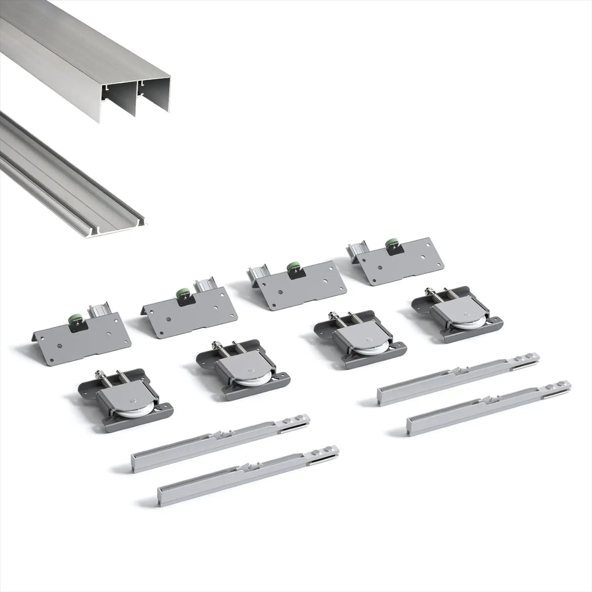 PS-Slide Sliding Door Wardrobe System - 2 Door - 1800mm Track - Both Way Soft Close – view 3