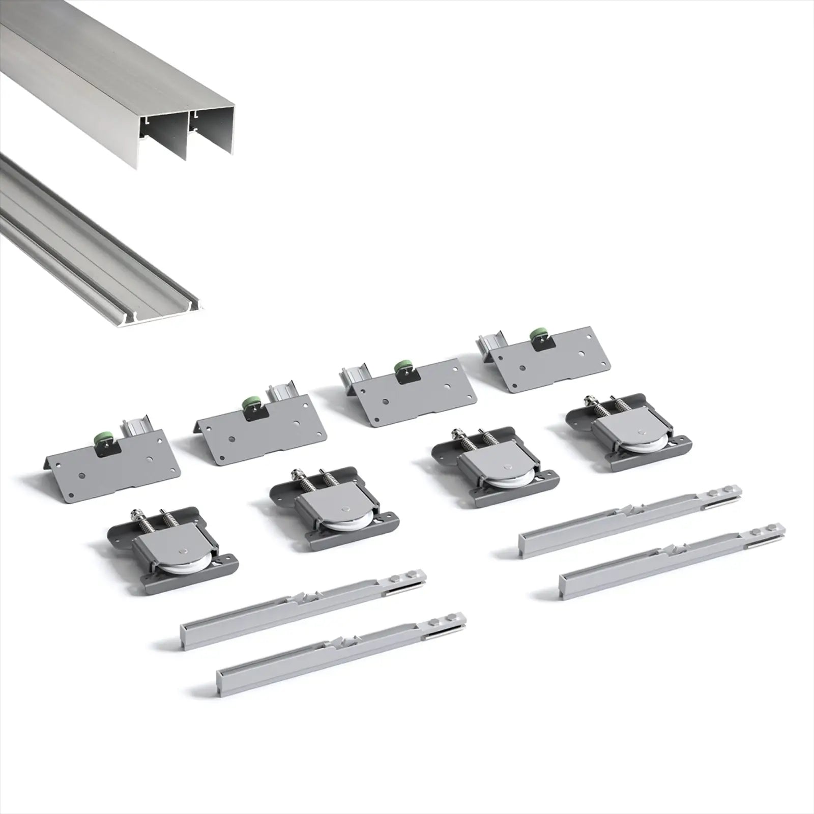 PS-Slide Sliding Door Wardrobe System - 2 Door - 2400mm Track - Both Way Soft Close - Decor And Decor