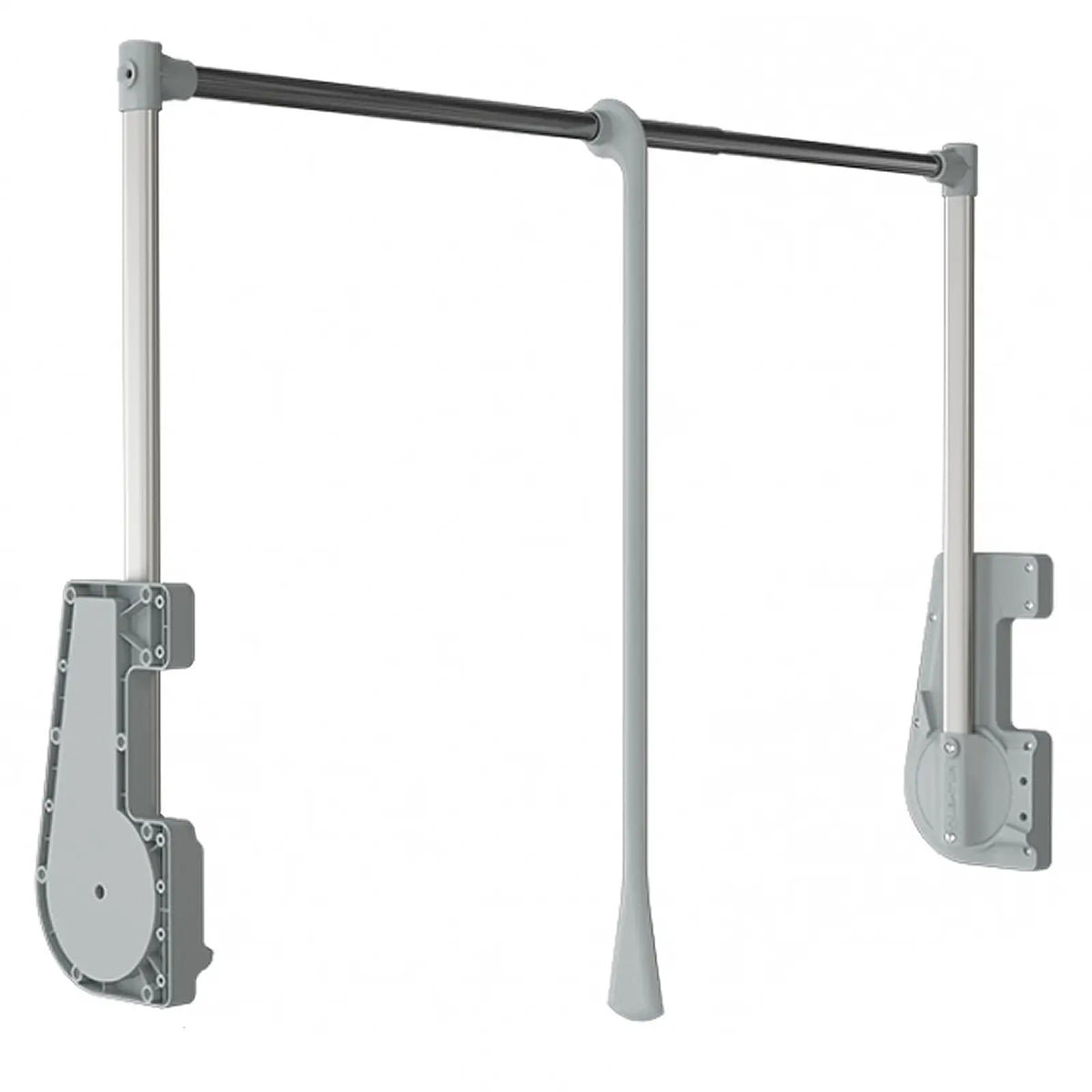 Pull Down Wardrobe Rail - 15Kg Soft Close 750mm-1150mm