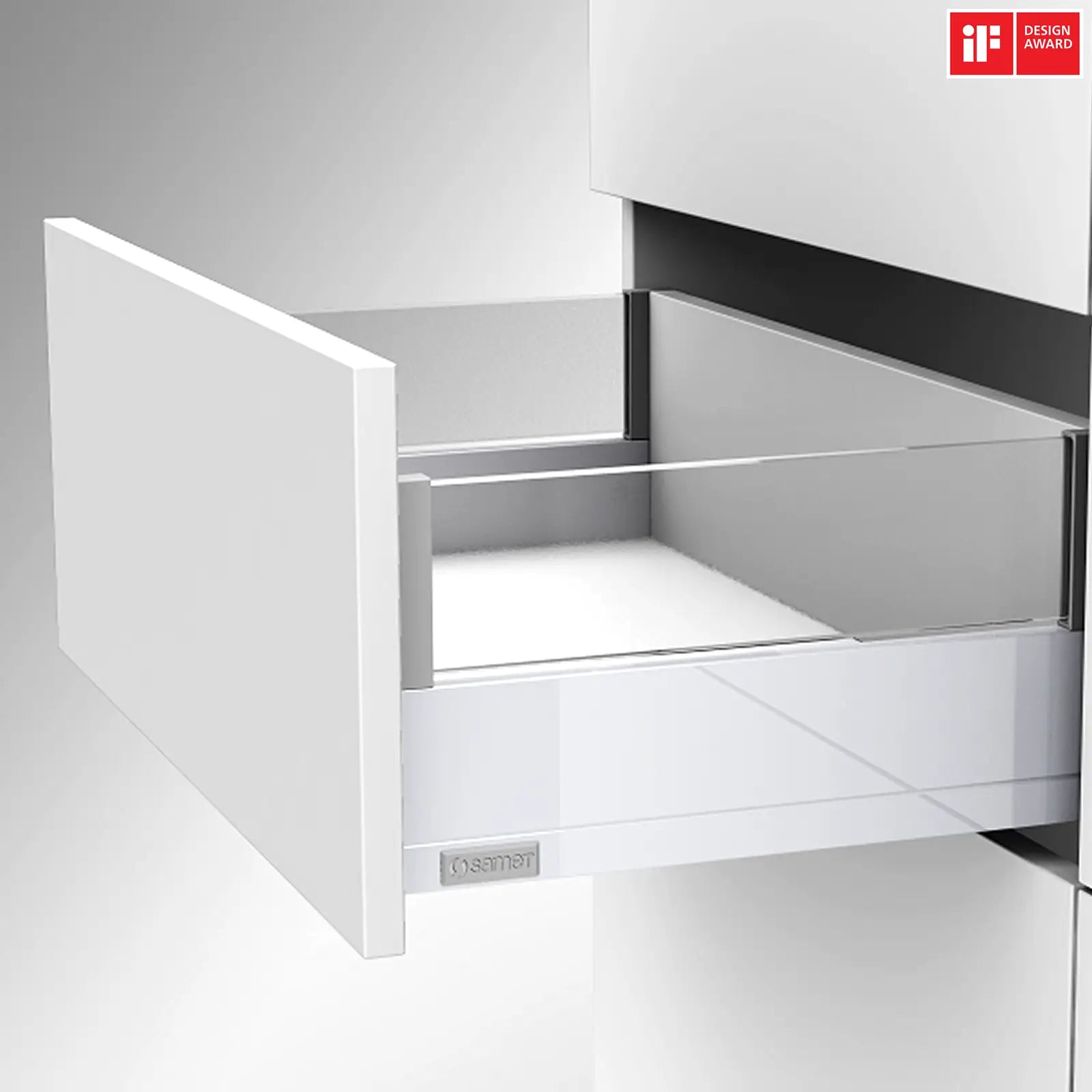 SAMET Push to Open Kitchen Drawer Box Gallery Rail Soft Close - Decor And Decor