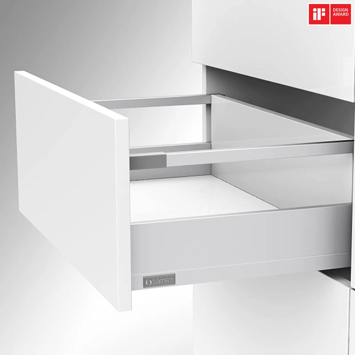 SAMET Push to Open Kitchen Drawer Box Gallery Rail Soft Close – view 11