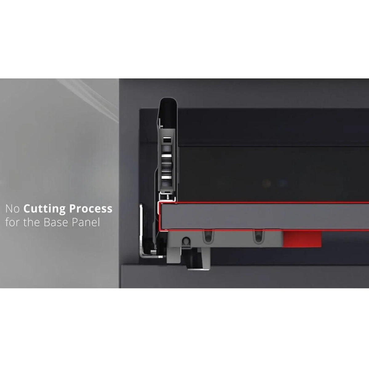 SAMET Push to Open Soft Close Box Slim Sides Drawer Runners – view 5