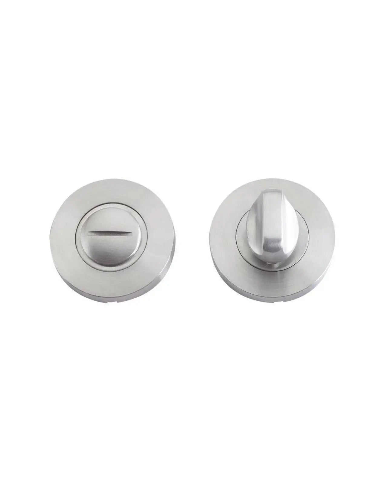 Satin Stainless Bathroom Thumb Turn and Release - Decor And Decor
