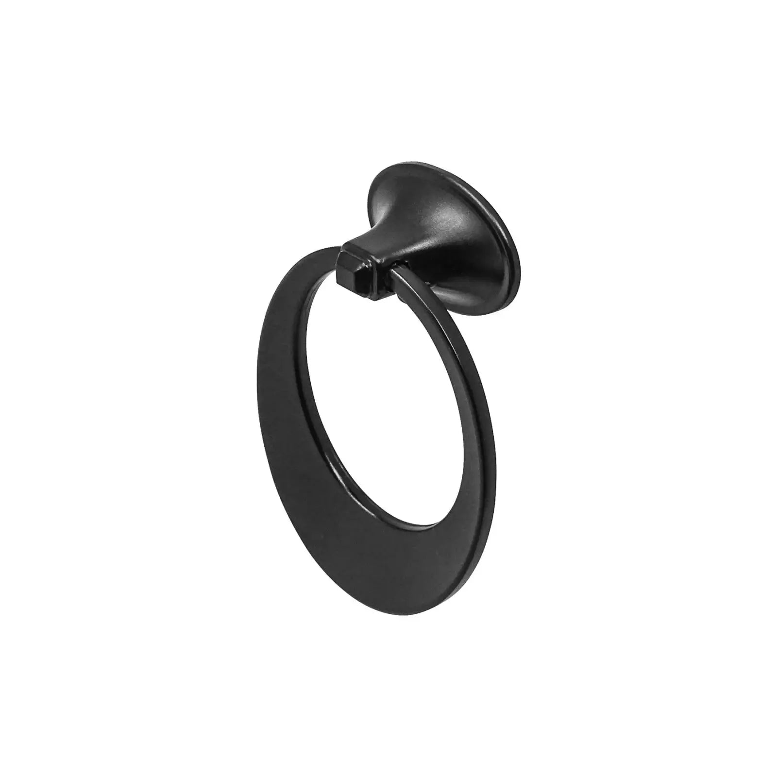 Sedona - Round Drop Ring Pull Handle - Matt Black - Decor And Decor