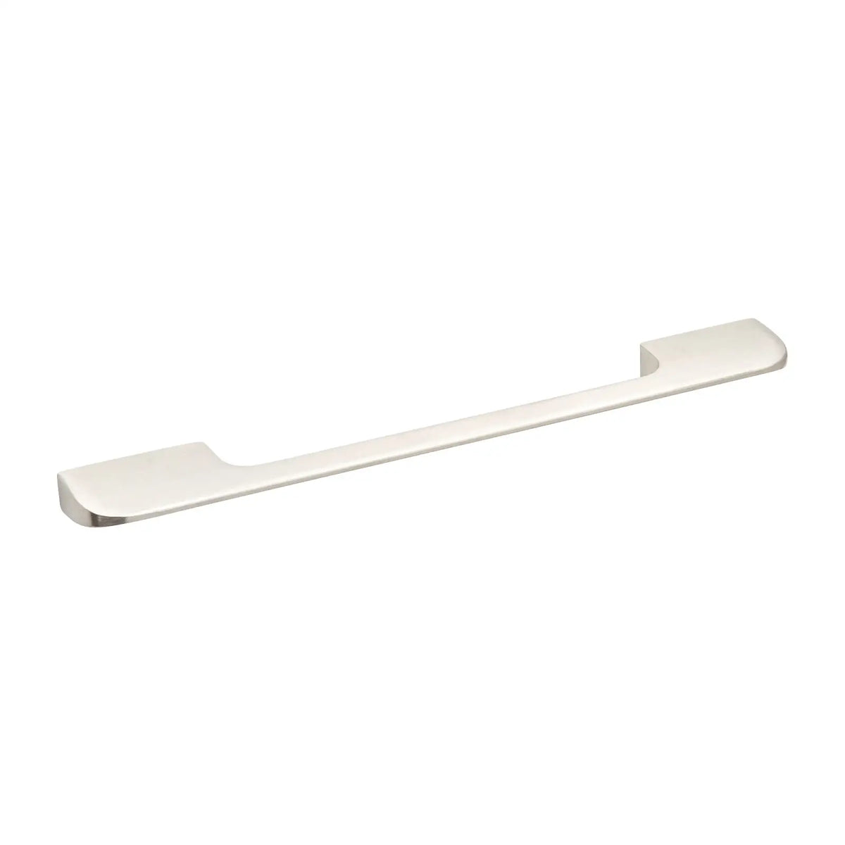 Sleek silver cabinet pull from Semma D Shaped Kitchen Door Handle in Satin Nickel