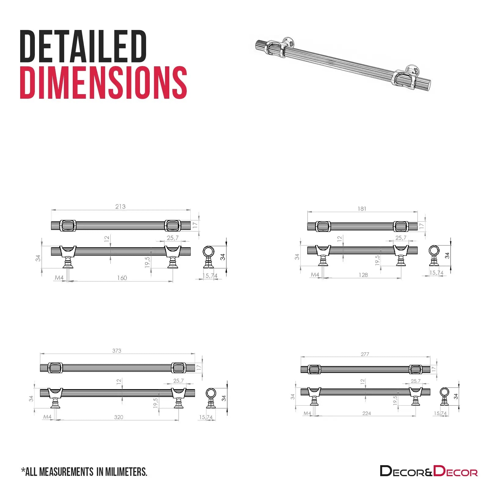 Cabinet handle dimensions for Sienna Lines Knurled T-Bar Pull Handle Polished Chrome