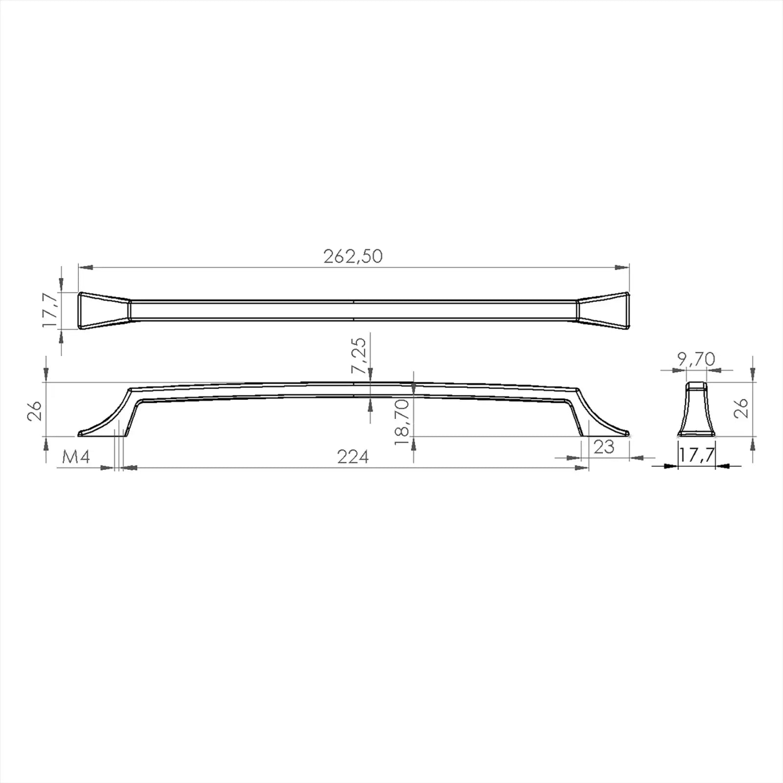 #size selection_224mm hole centres