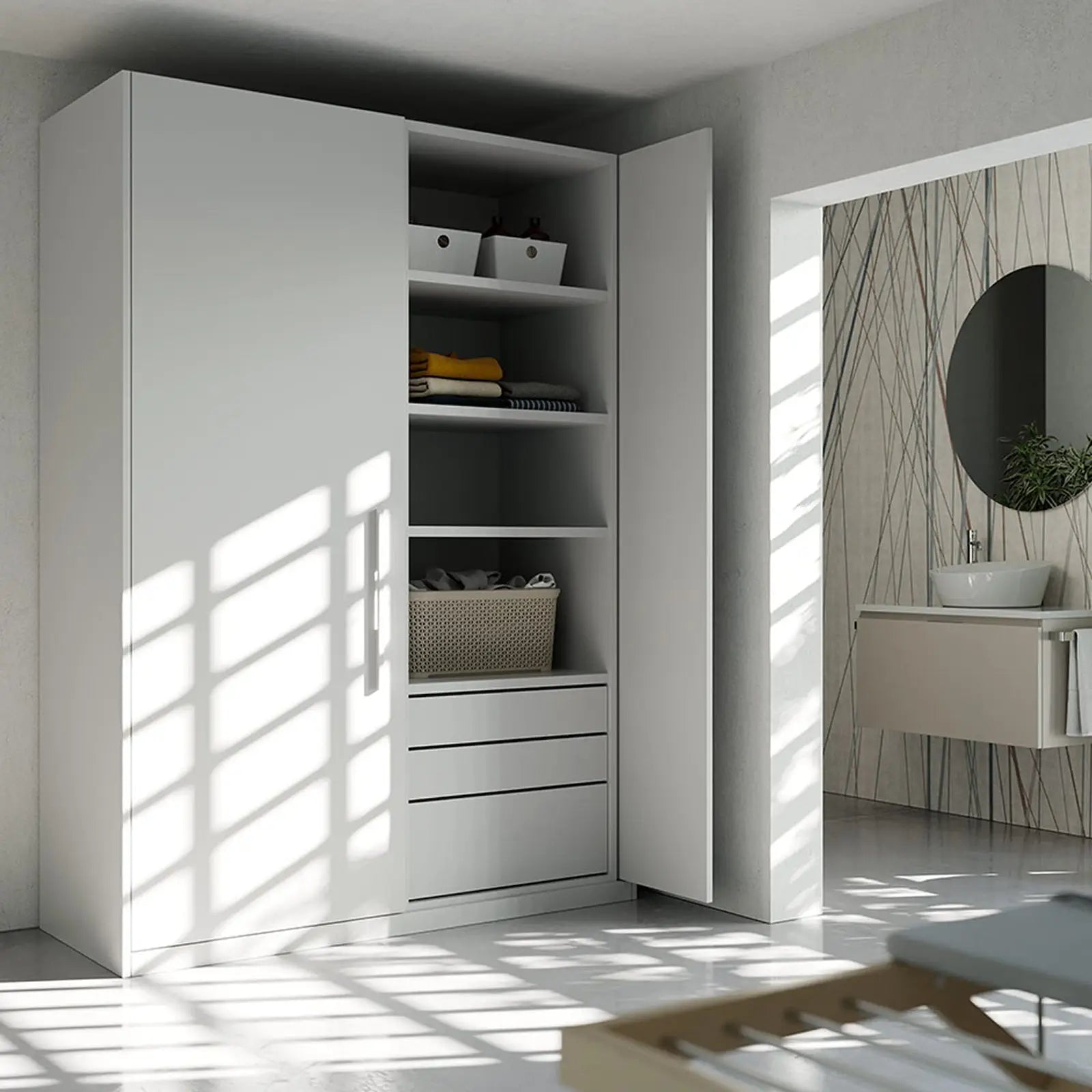 Slide and Hide Pivot Concealed Pocket Door Kit - Single - Sliding Seamless &