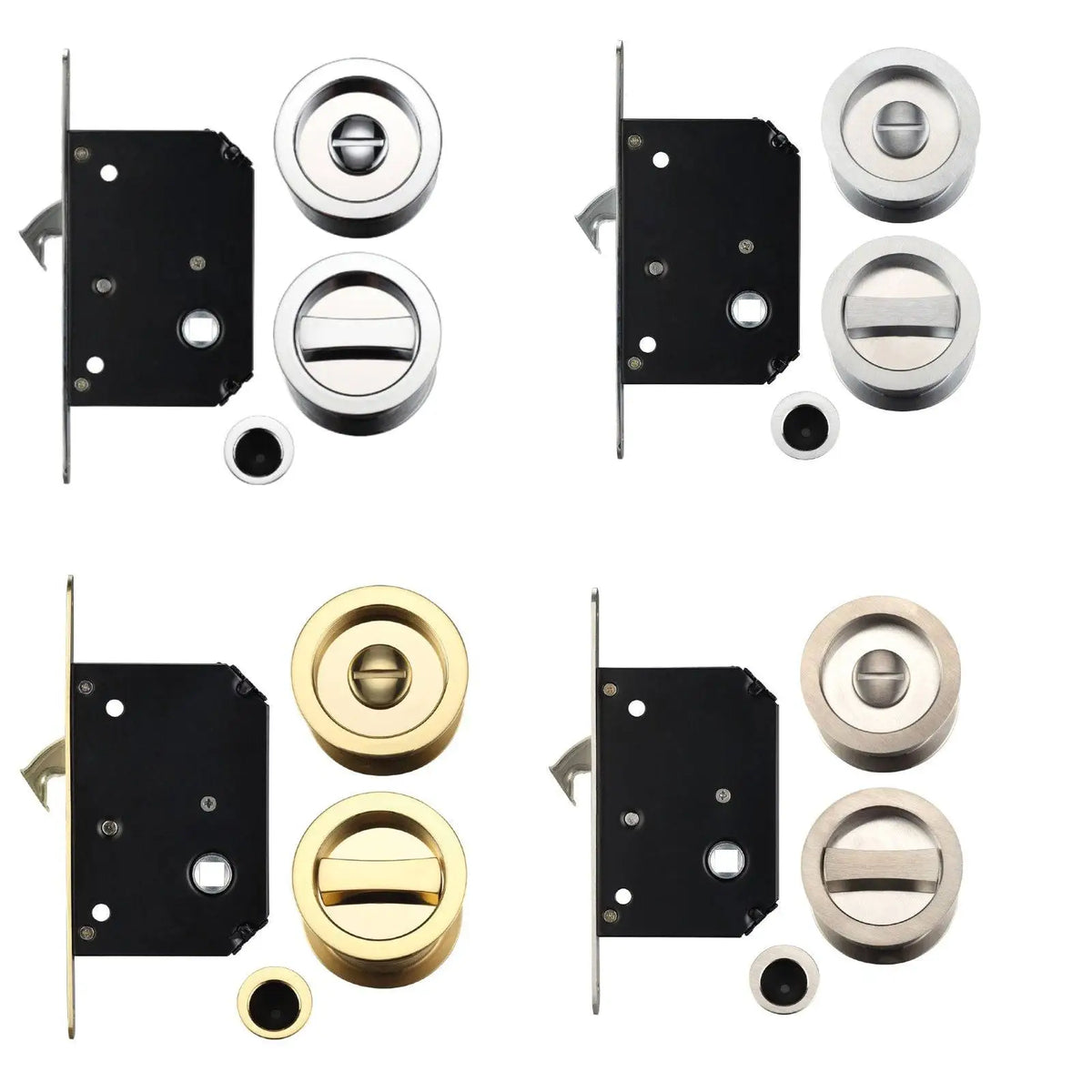 Sliding Door Privacy Lock Set For 35-45mm Thick Doors