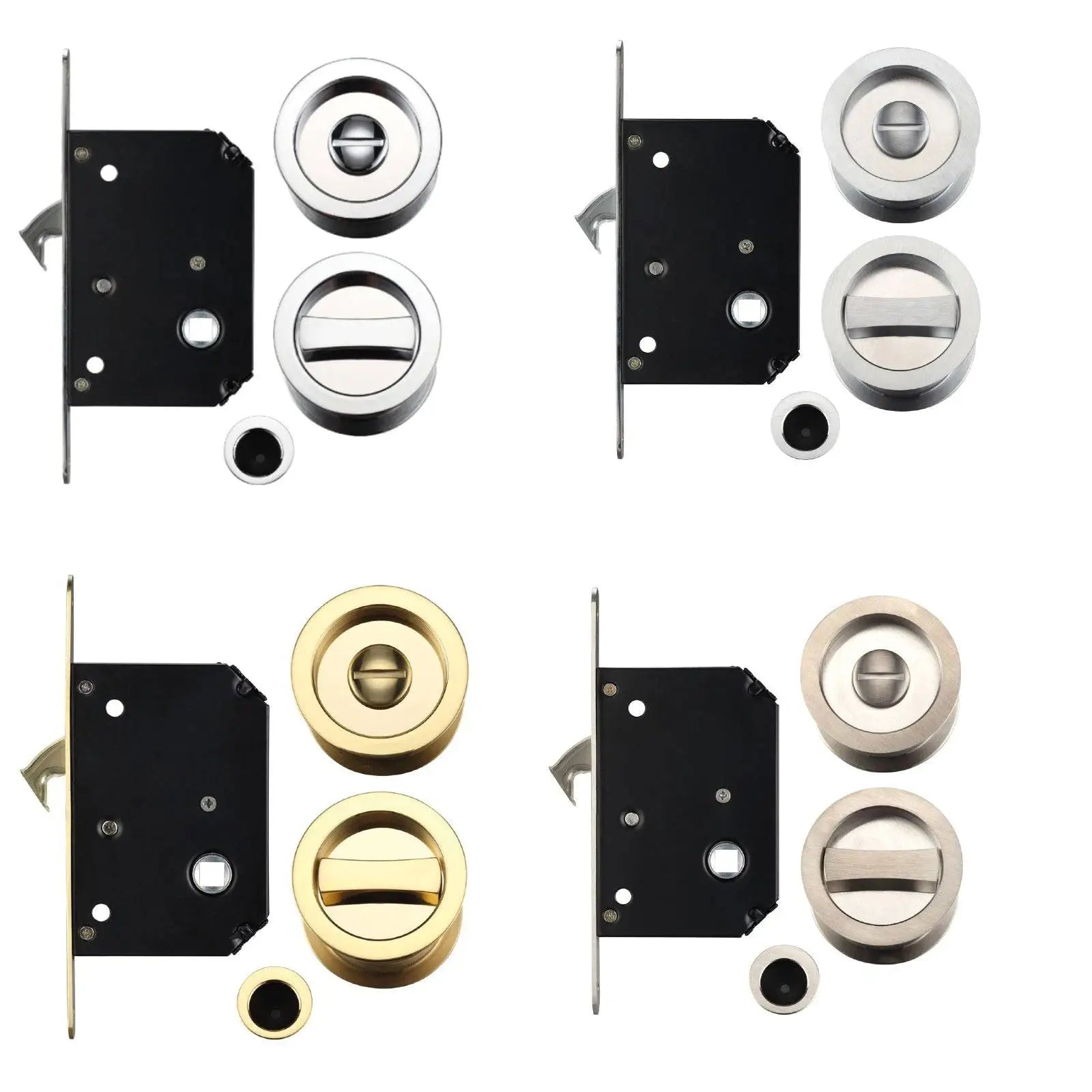 Sliding Door Privacy Lock Set For 35-45mm Thick Doors - Decor And Decor
