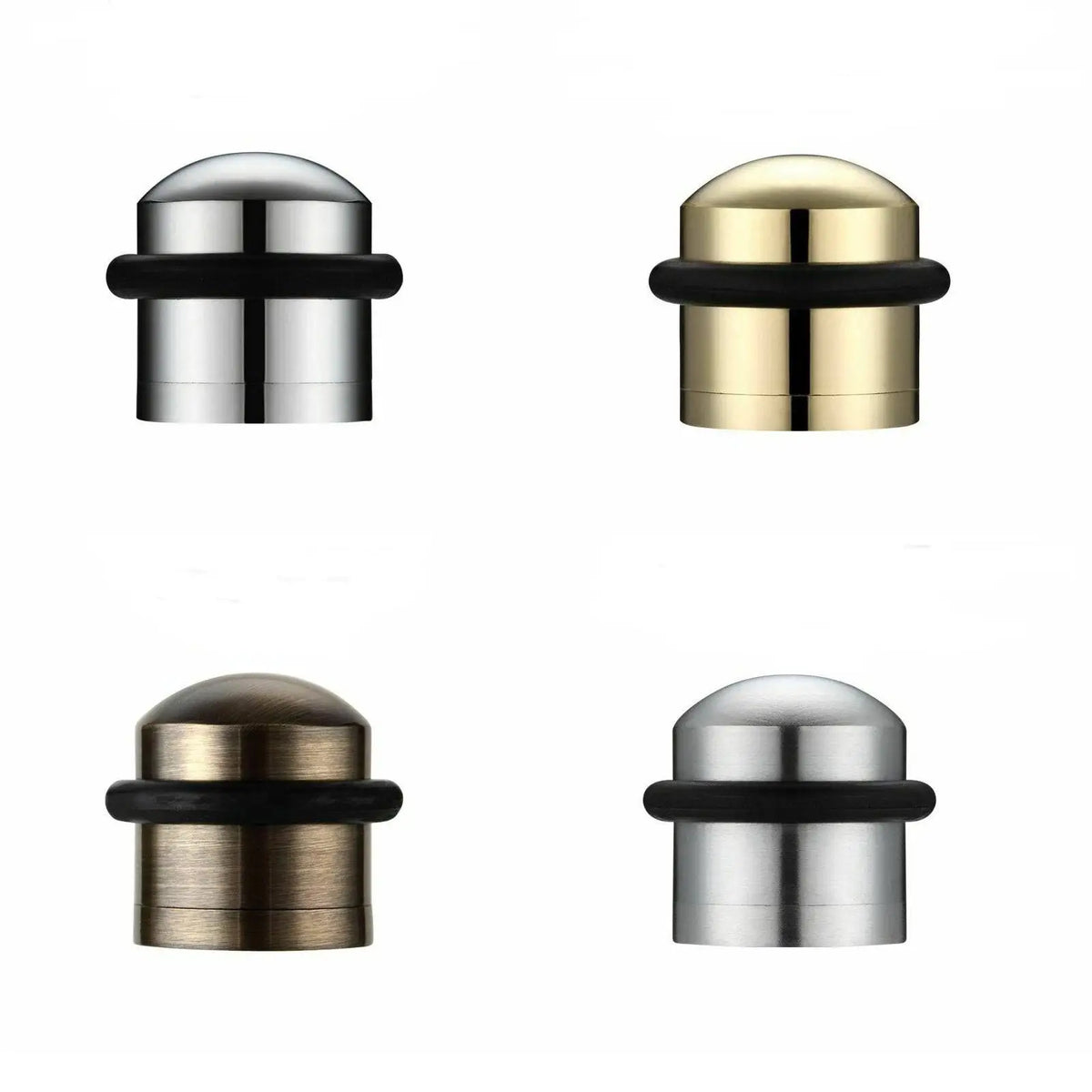 Solid Door Stop Domed Top Floor Mounted Door Stopper