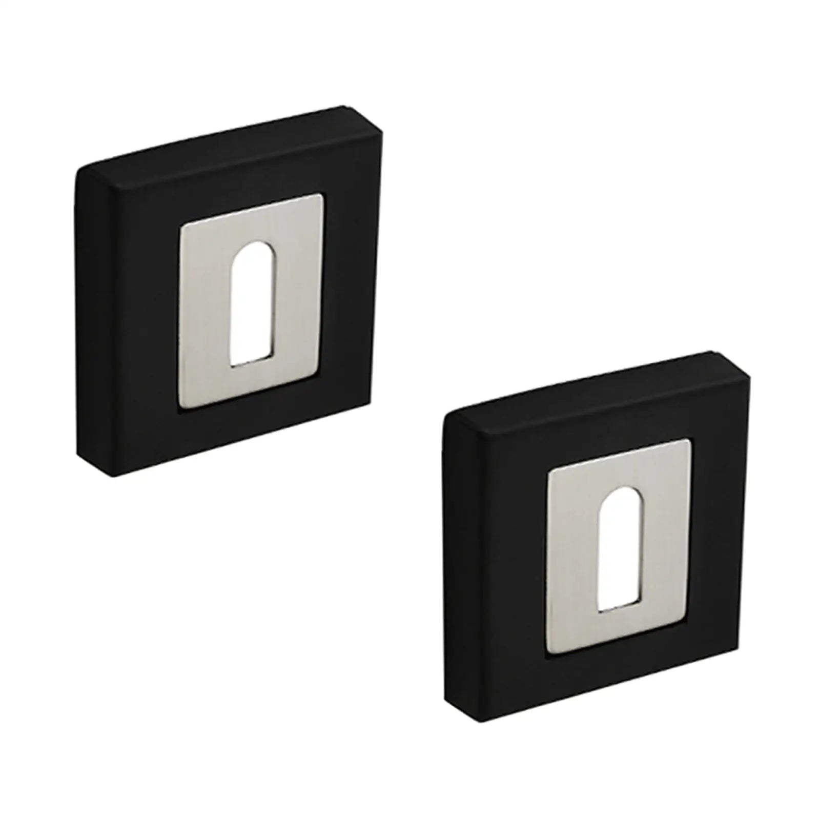 Square Keyhole Cover Escutcheon - Duo Finish - Decor And Decor