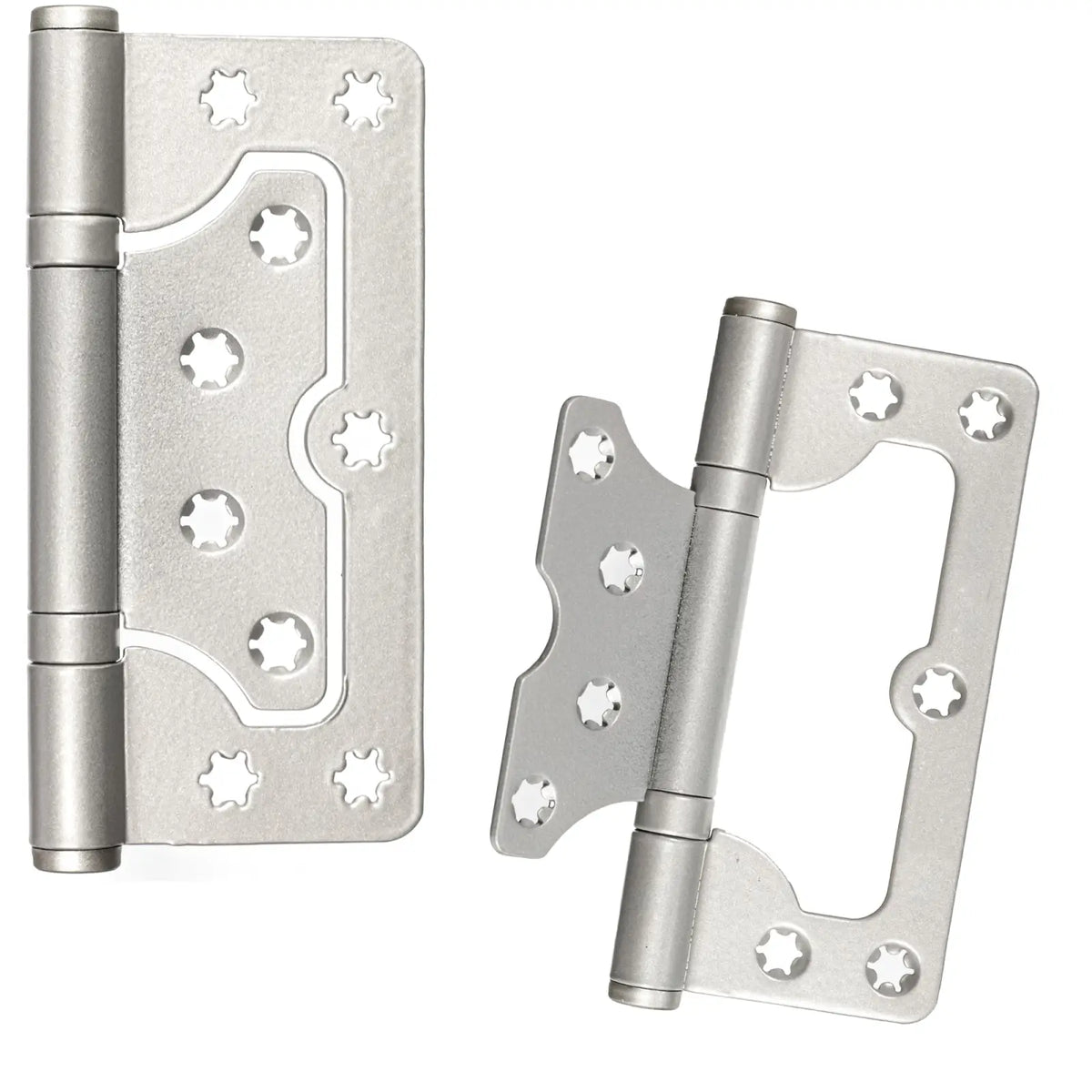 Stainless Steel Flush Door Hinges 100mm - Decor And Decor #colour_satin nickel