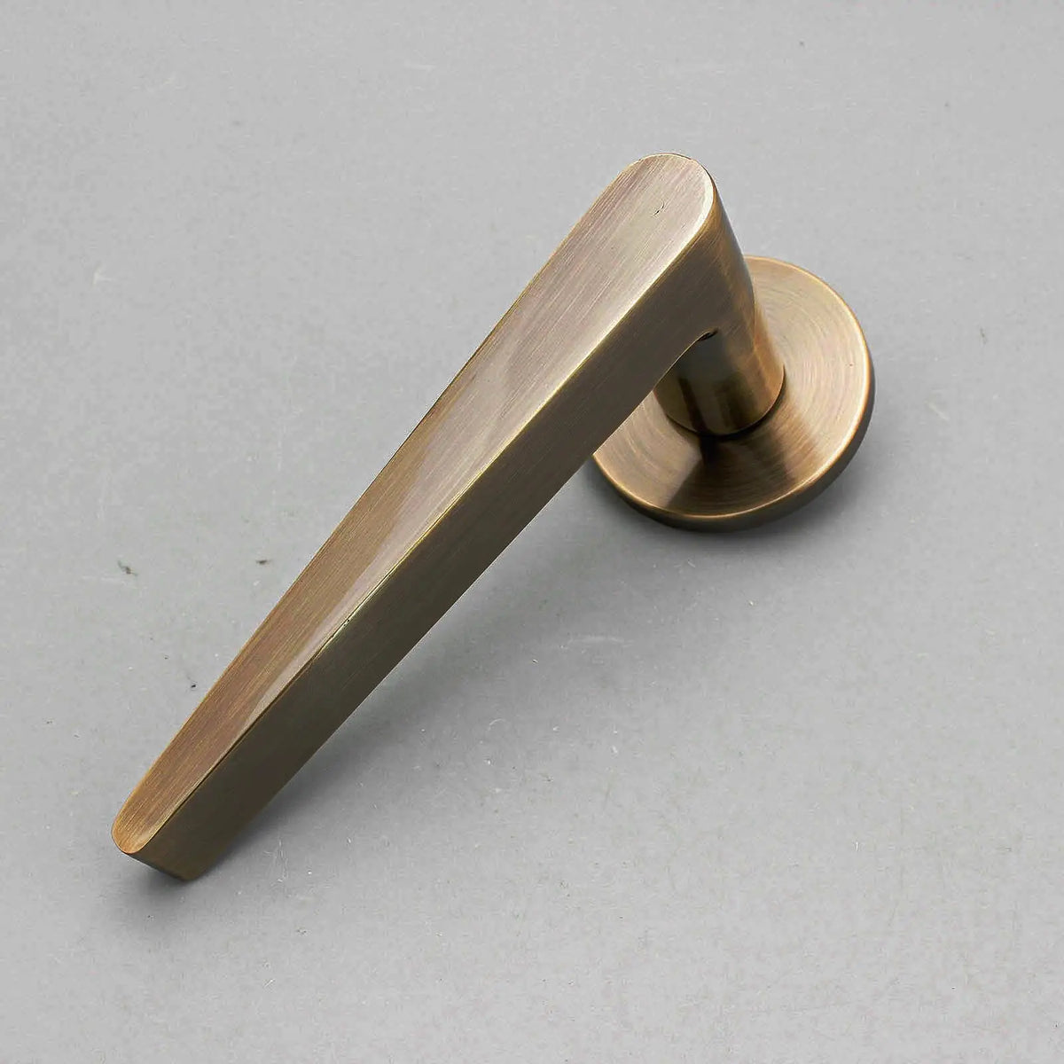 Terra Antique Brass Privacy Door Handles - Sash Lock Kit Set – view 3