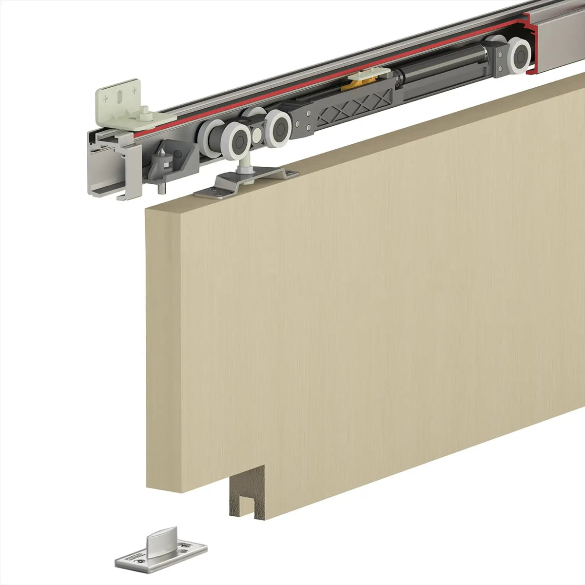 TS-Slide Top Hung Sliding Door Track Kit - 3000mm Track - Both Way Soft Close
