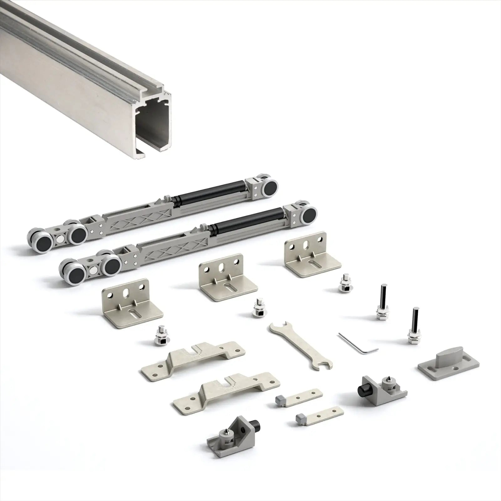 TS-Slide Top Hung Sliding Door Track Kit - 3600mm Track - Both Way Soft Close - Decor And Decor