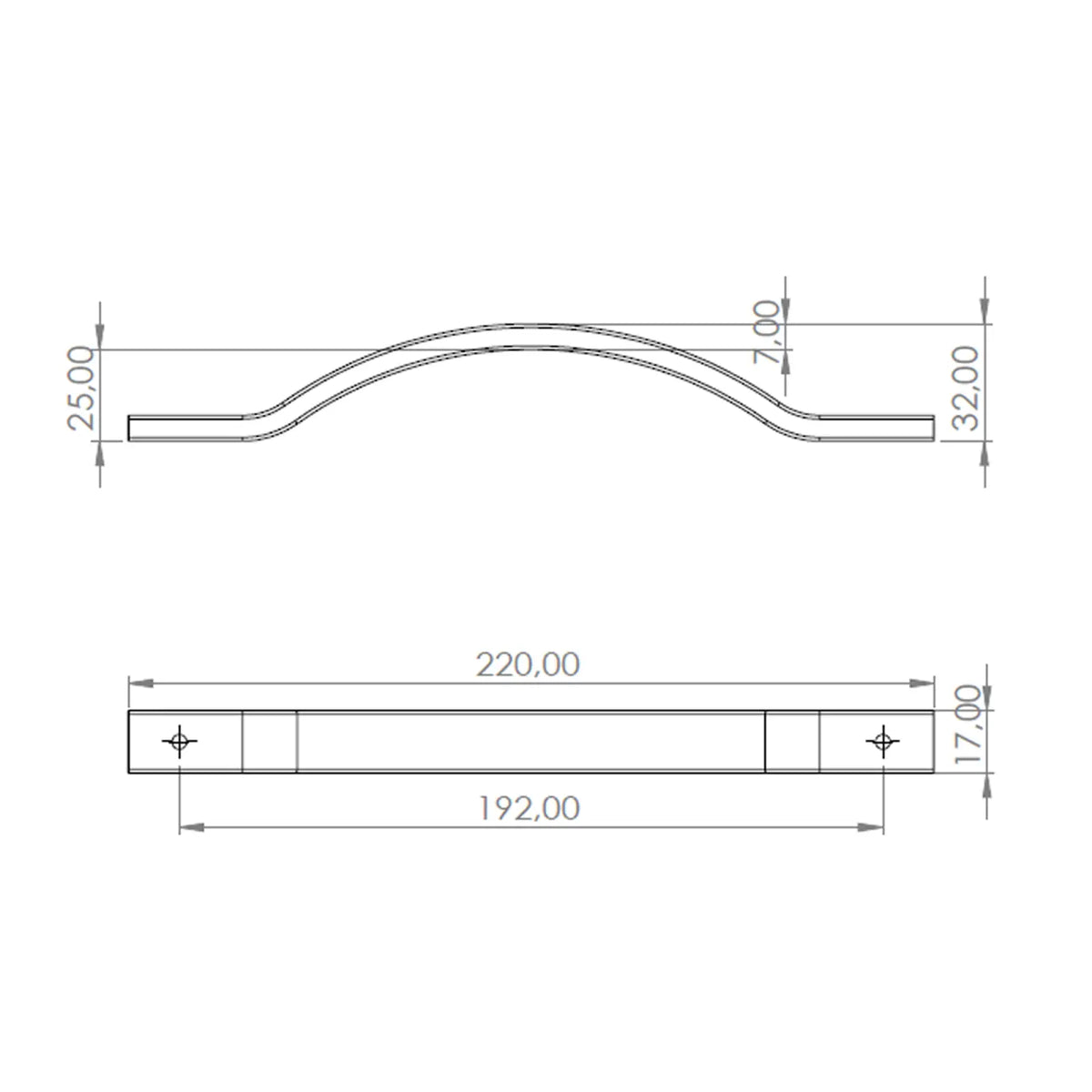 Tucana - Bow Kitchen Handle - Matt Black – view 5