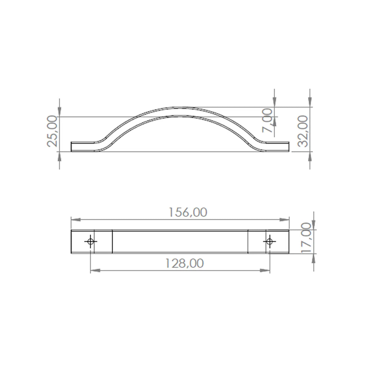 Tucana - Bow Kitchen Handle - Matt Black – view 3