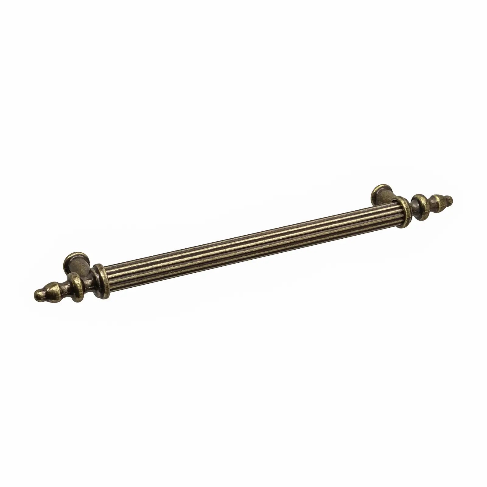 Ornate bronze drawer pull for Vandon Traditional T-Bar Kitchen Drawer Handle Antique Brass