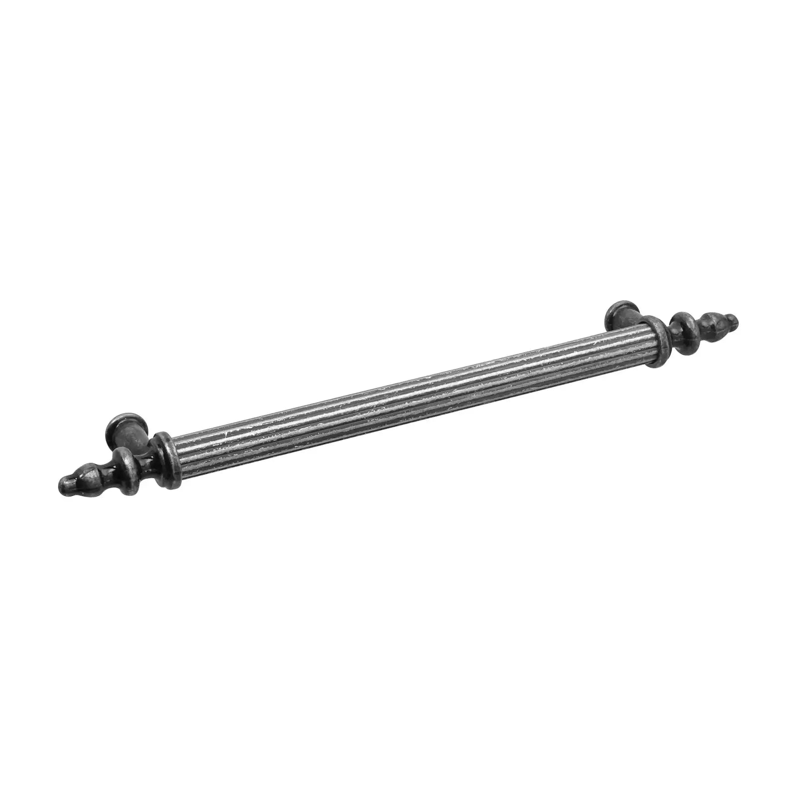 Fluted metal drawer pull from Vandon Traditional T-Bar Kitchen Handle in Antique Silver Pewter