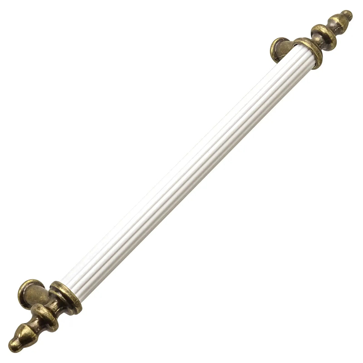 White and bronze cabinet pull for Vandon Traditional T-Bar Kitchen Drawer Handle