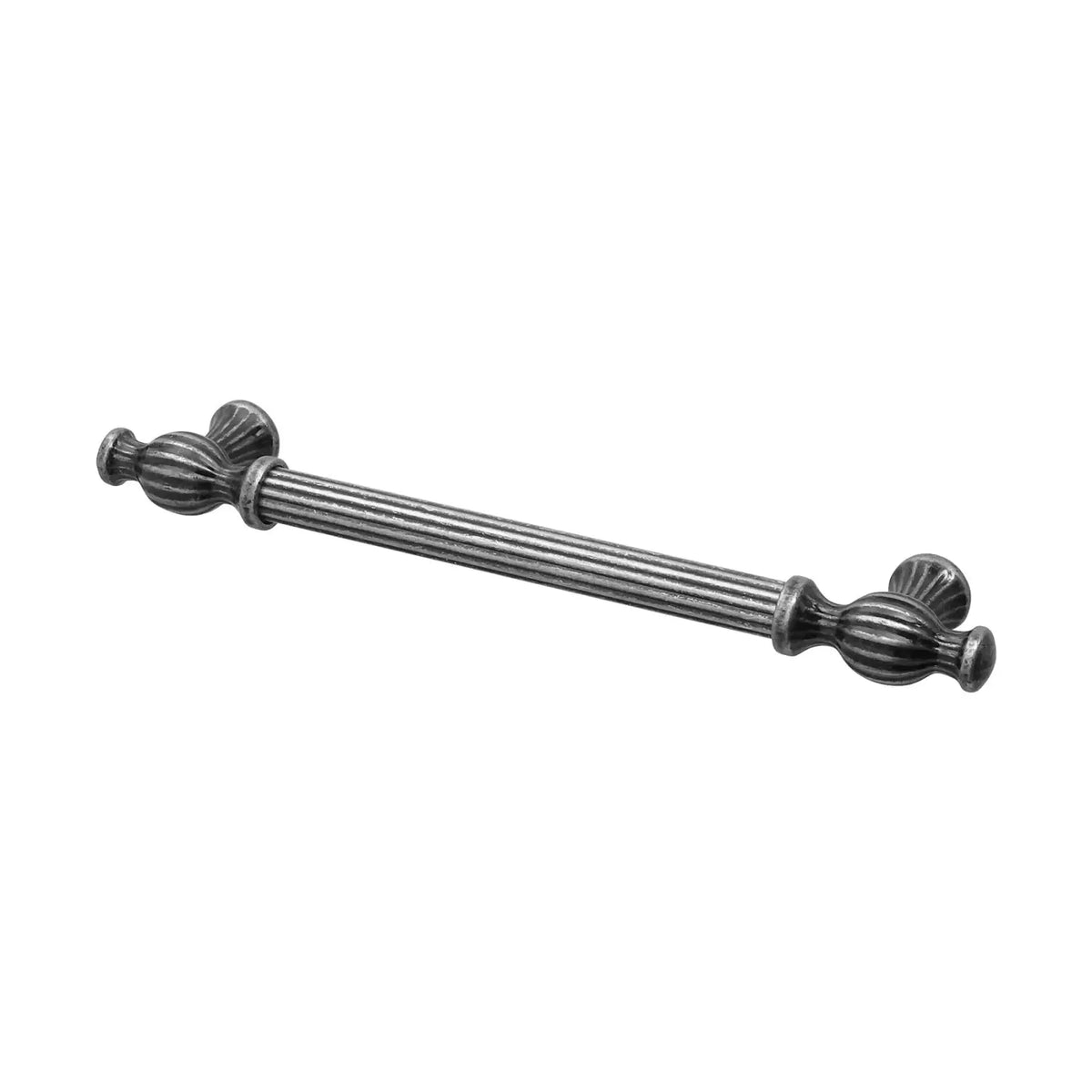 Verna - Traditional T- Bar Handle - Antique Silver - Pewter